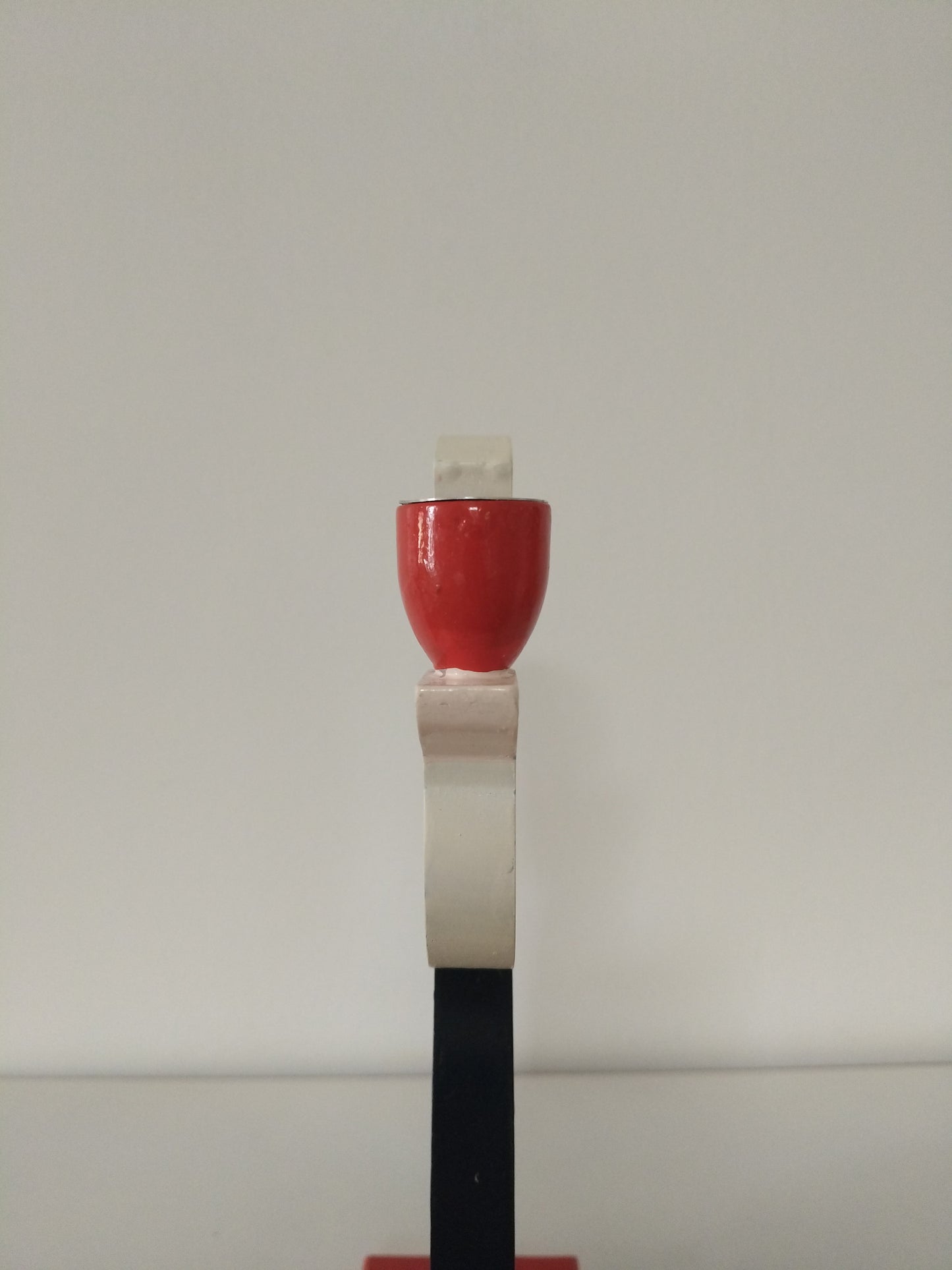 Ensemble de 2 bougeoirs en bois folklore suédois par Lizzie Velander pour Ikea 80's