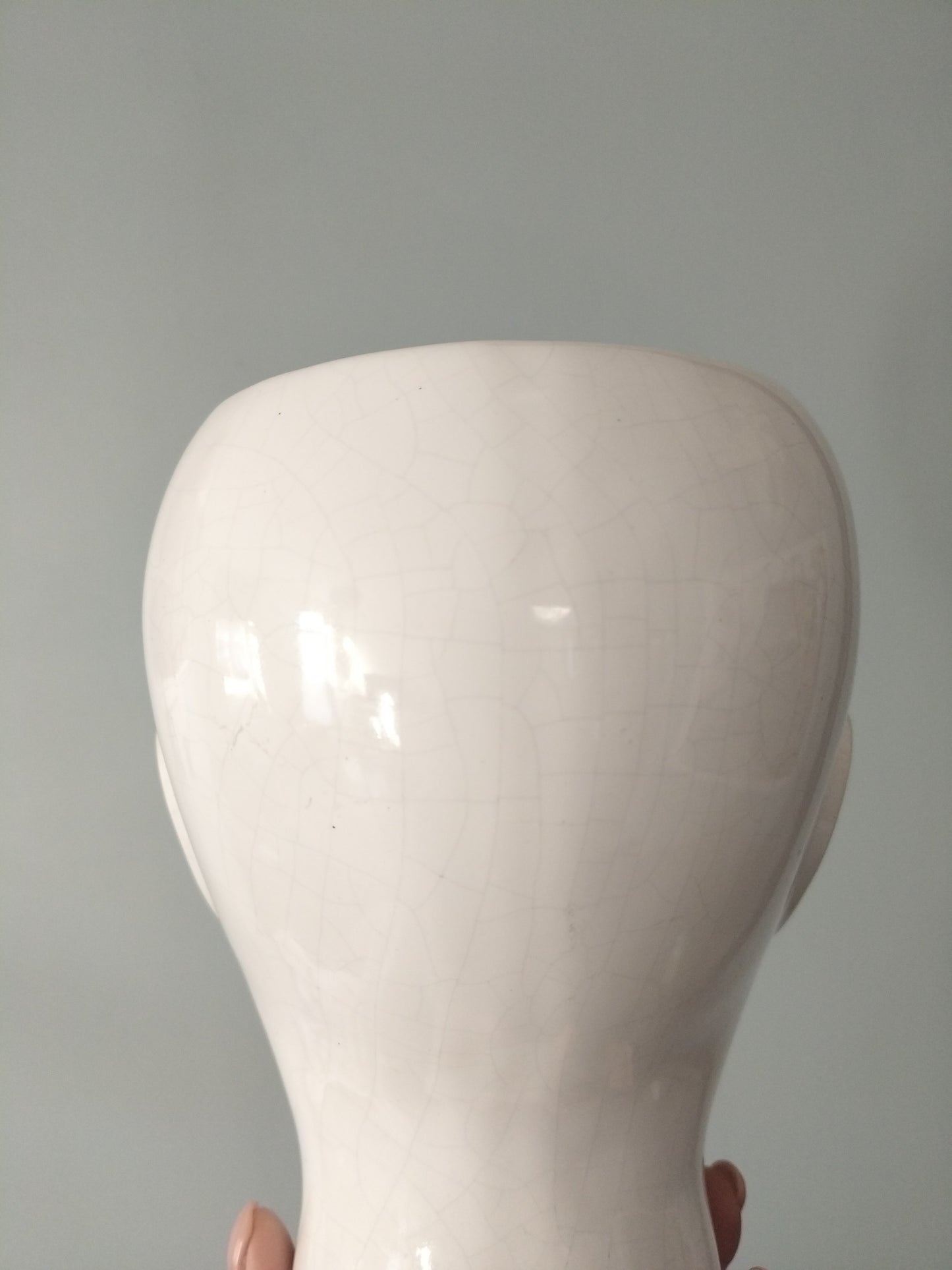 Grand cache-pot tête d'homme en céramique - cetaitmieuxavant