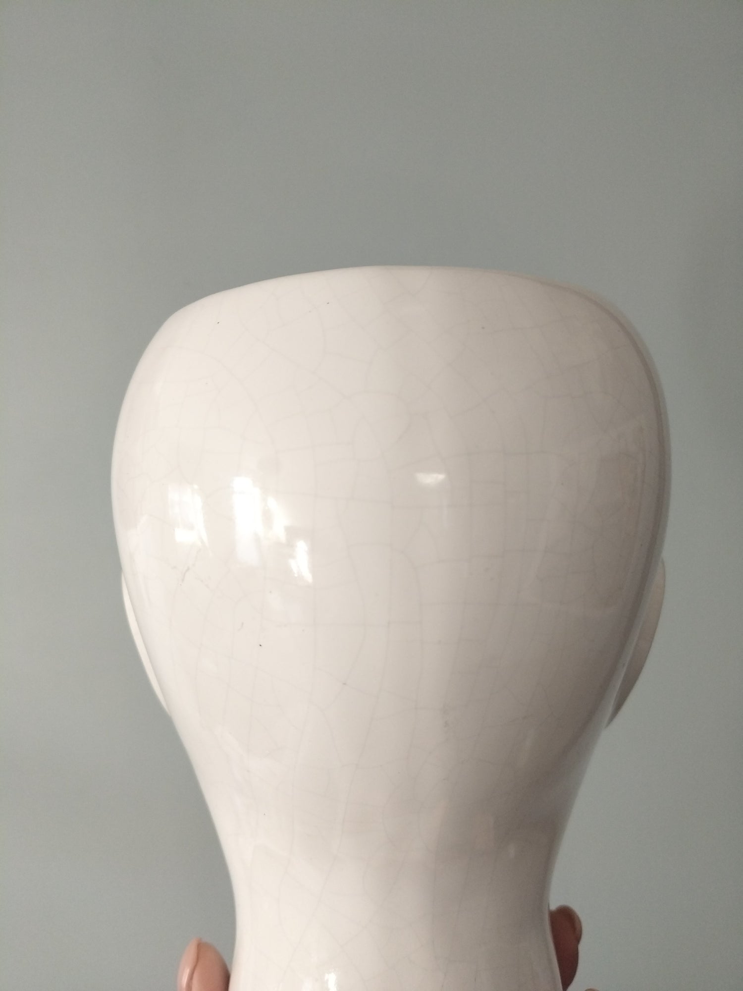 Grand cache-pot tête d'homme en céramique - cetaitmieuxavant