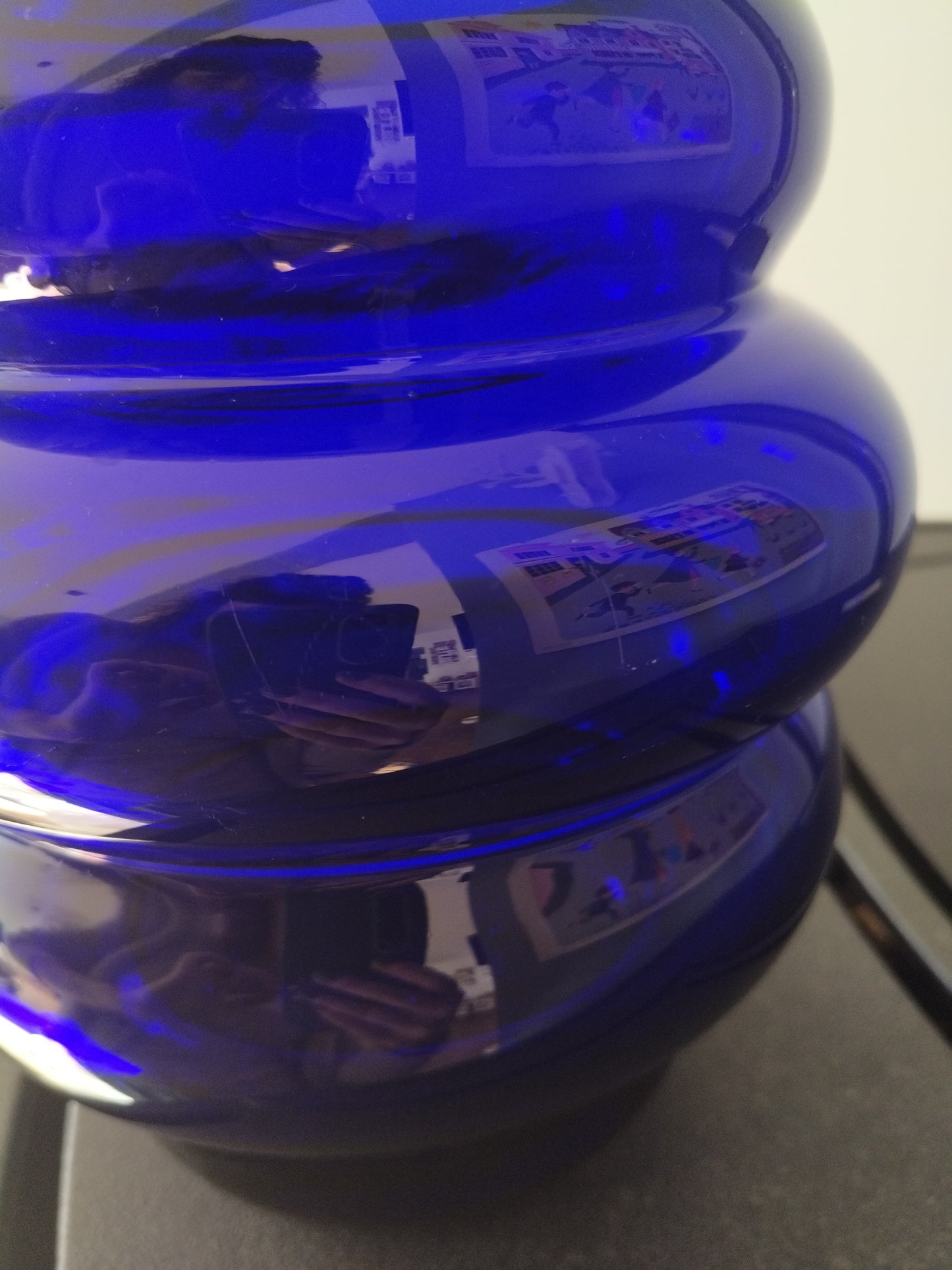 Grand vase en verre Solstrale par Anne Nilsson pour Ikea 90's