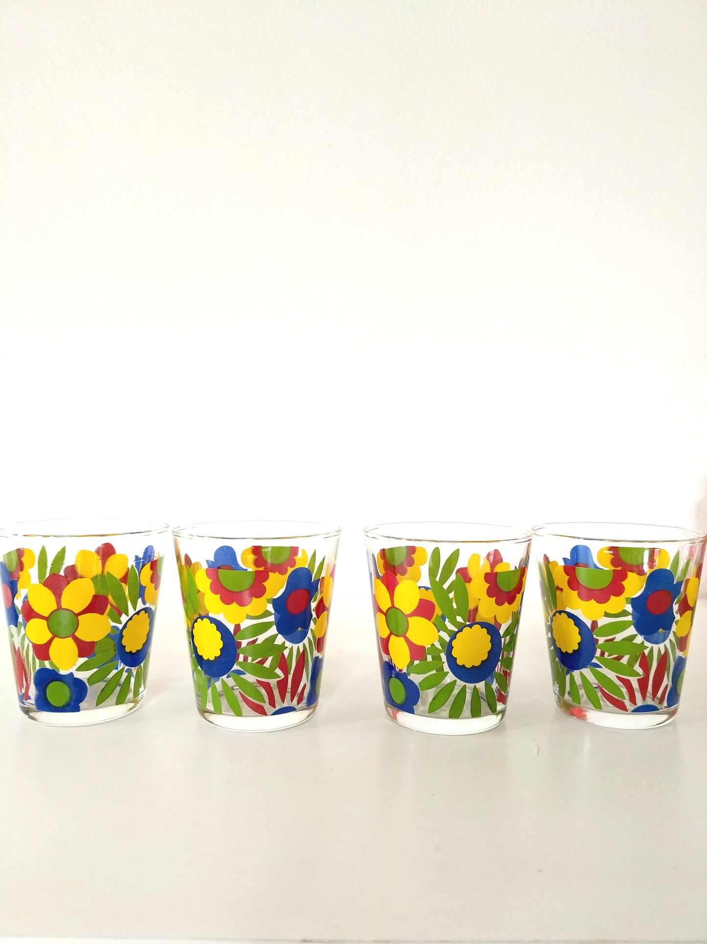 Ensemble de 2 verres à eau flower power - cetaitmieuxavant