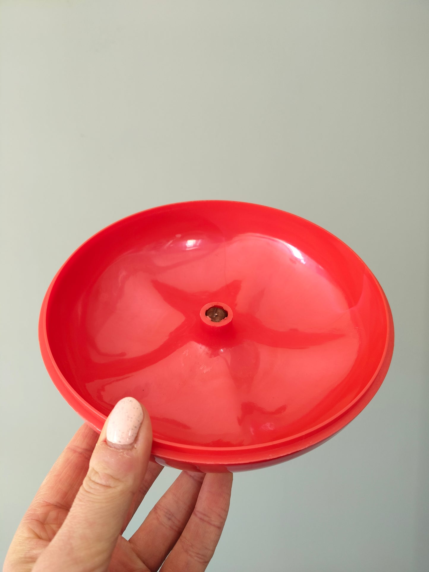 Boîte pomme en plastique framboise nacré - cetaitmieuxavant