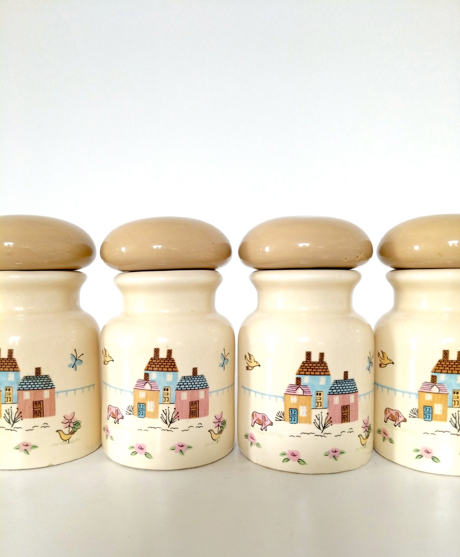 Petit pot/ bocal en grès Heartland China à l'unité - cetaitmieuxavant