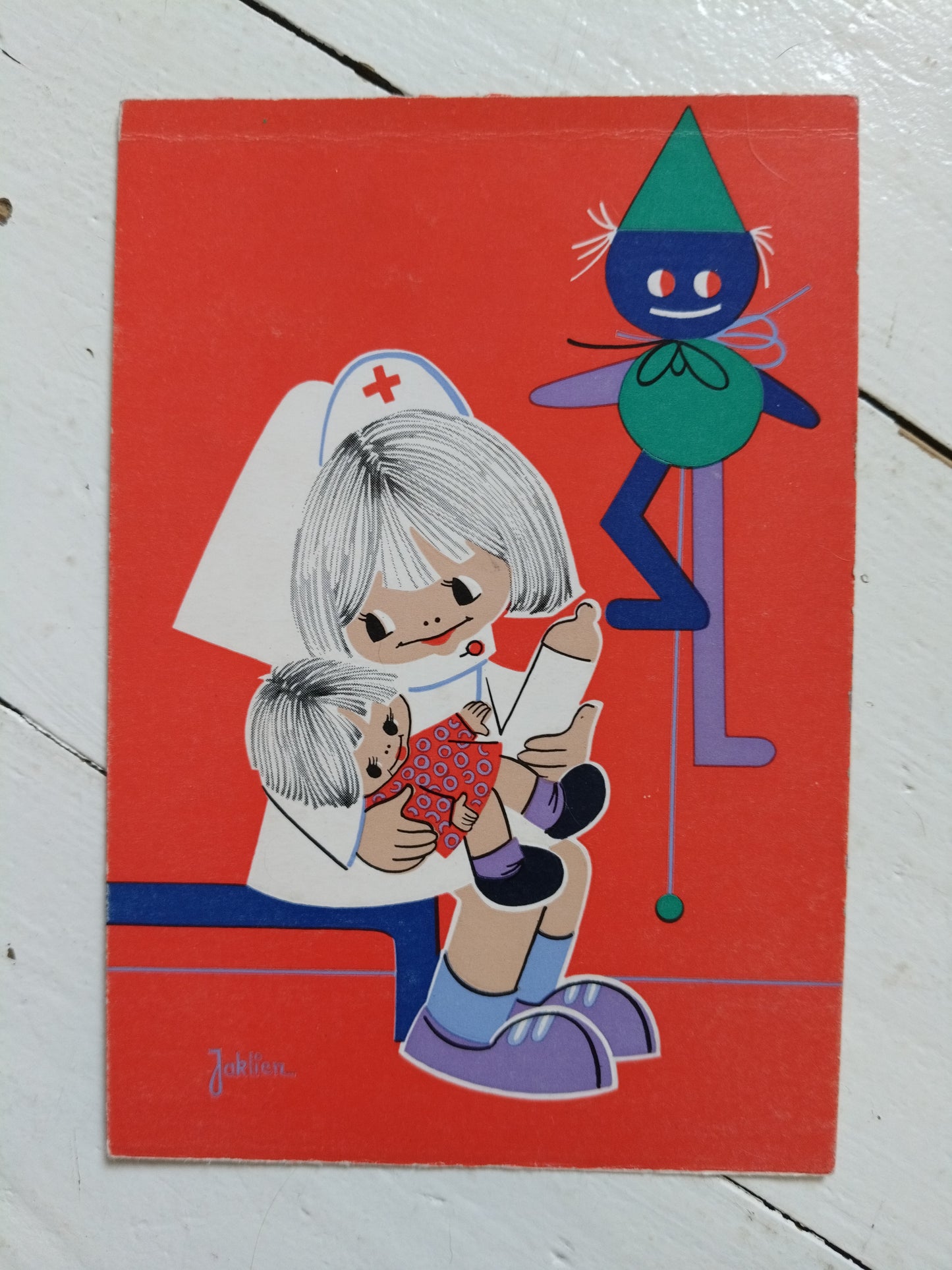 Ancienne carte postale illustration Jaklien Moerman au choix