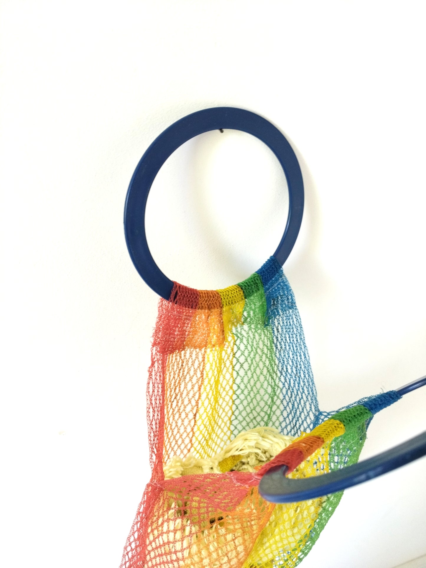 Petit filet à courses multicolore en nylon et plastique