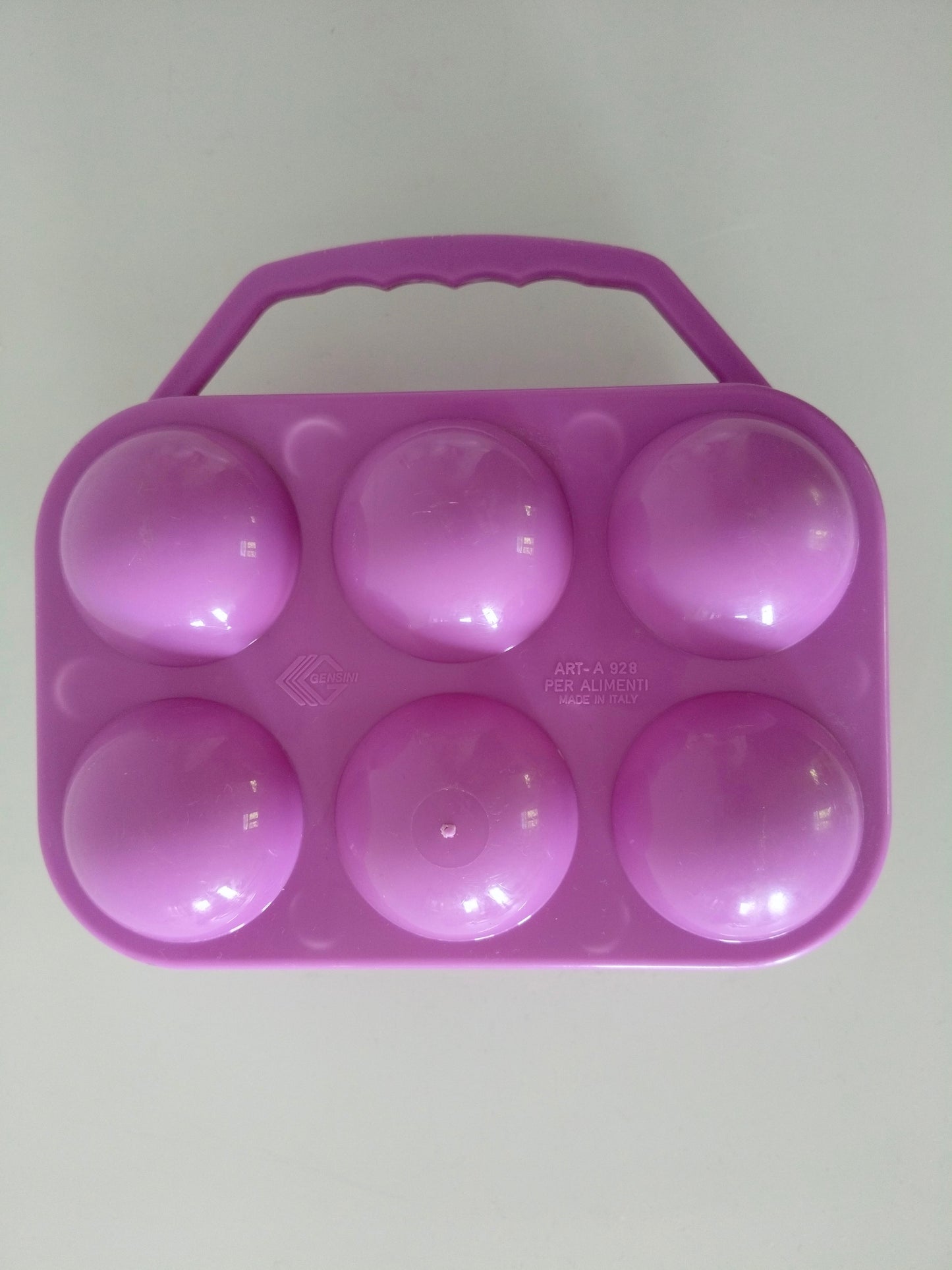 Boîte à œufs violette en plastique Gensini Italy - cetaitmieuxavant