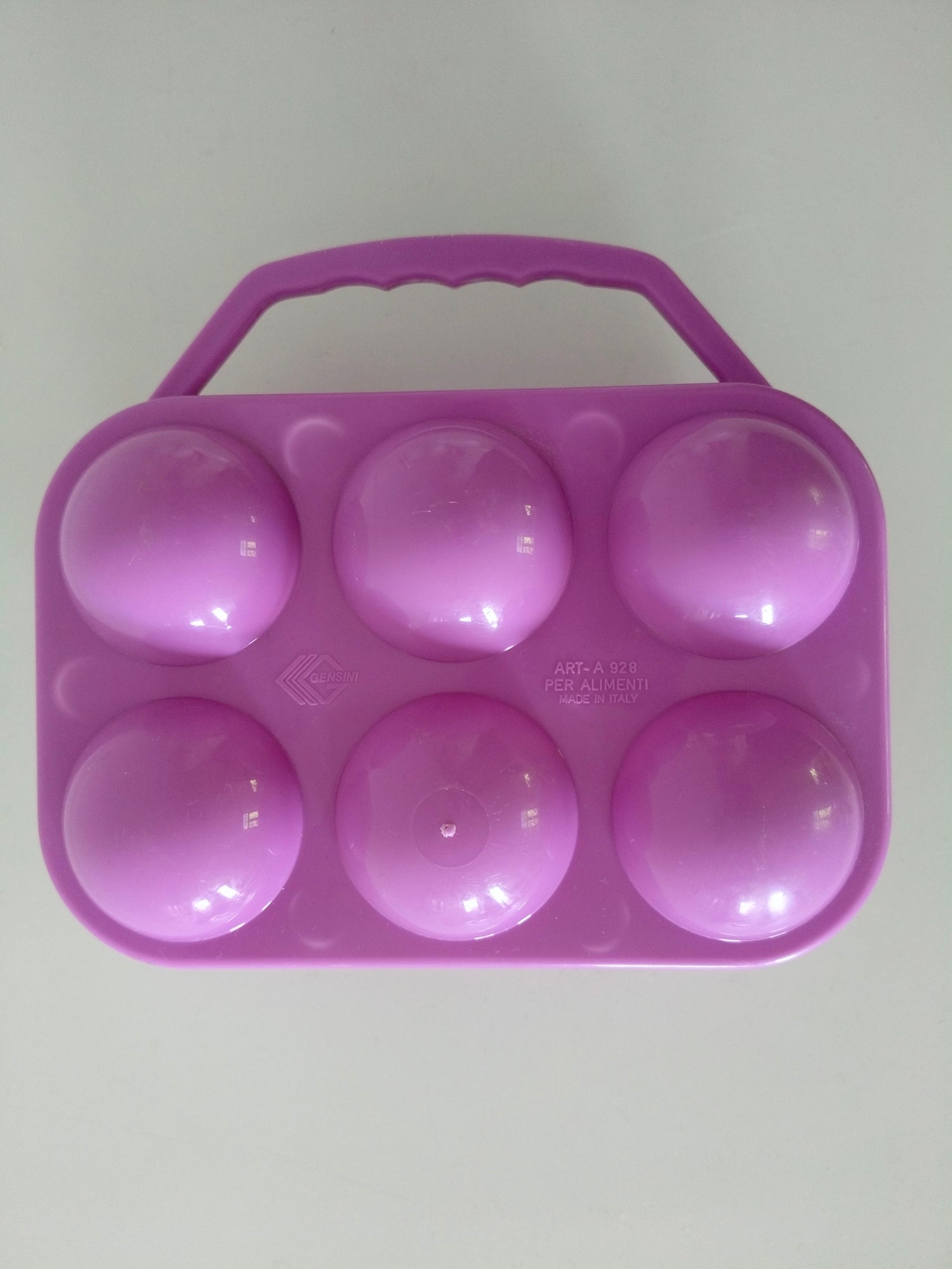 Boîte à œufs violette en plastique Gensini Italy - cetaitmieuxavant