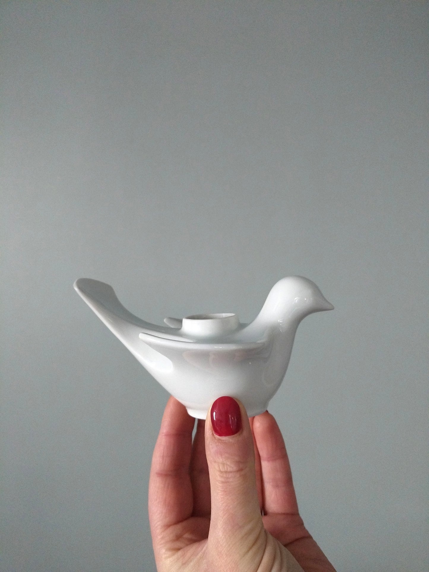 Bougeoir colombe en porcelaine Bareuther Bavaria