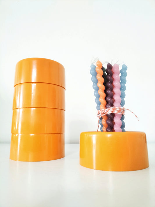 Ensemble de 5 bougeoirs empilables en plastique Glafey Germany