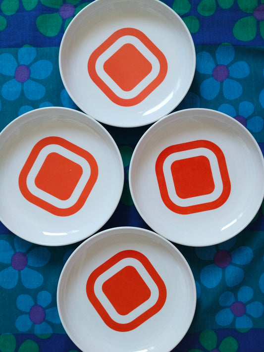 4 assiettes creuses en mélamine STYLE Italy - cetaitmieuxavant