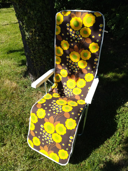 Chaise longue/ relax Ricco flower power - cetaitmieuxavant