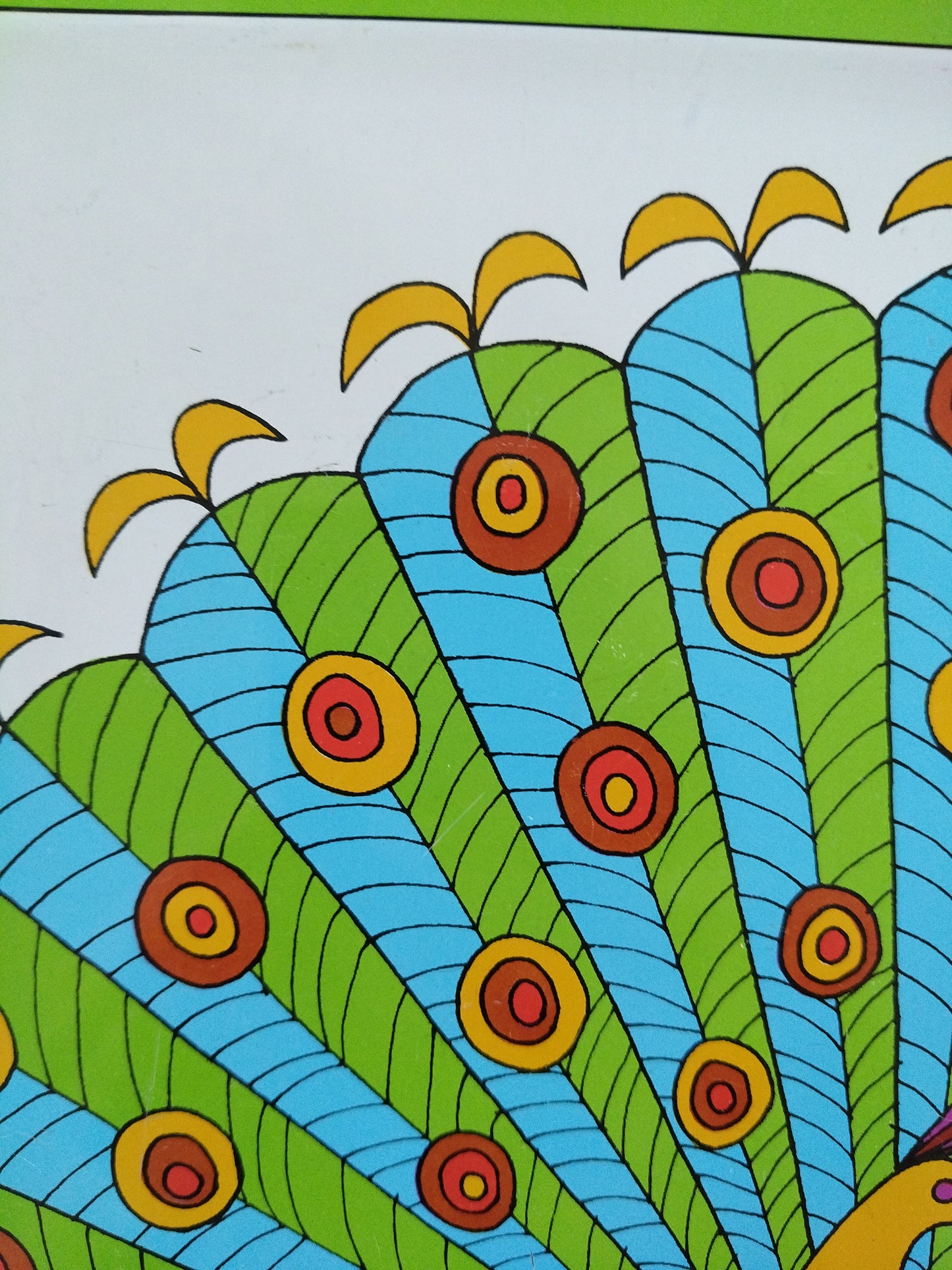 Plateau métallique paon publicitaire Préfontaines Edery