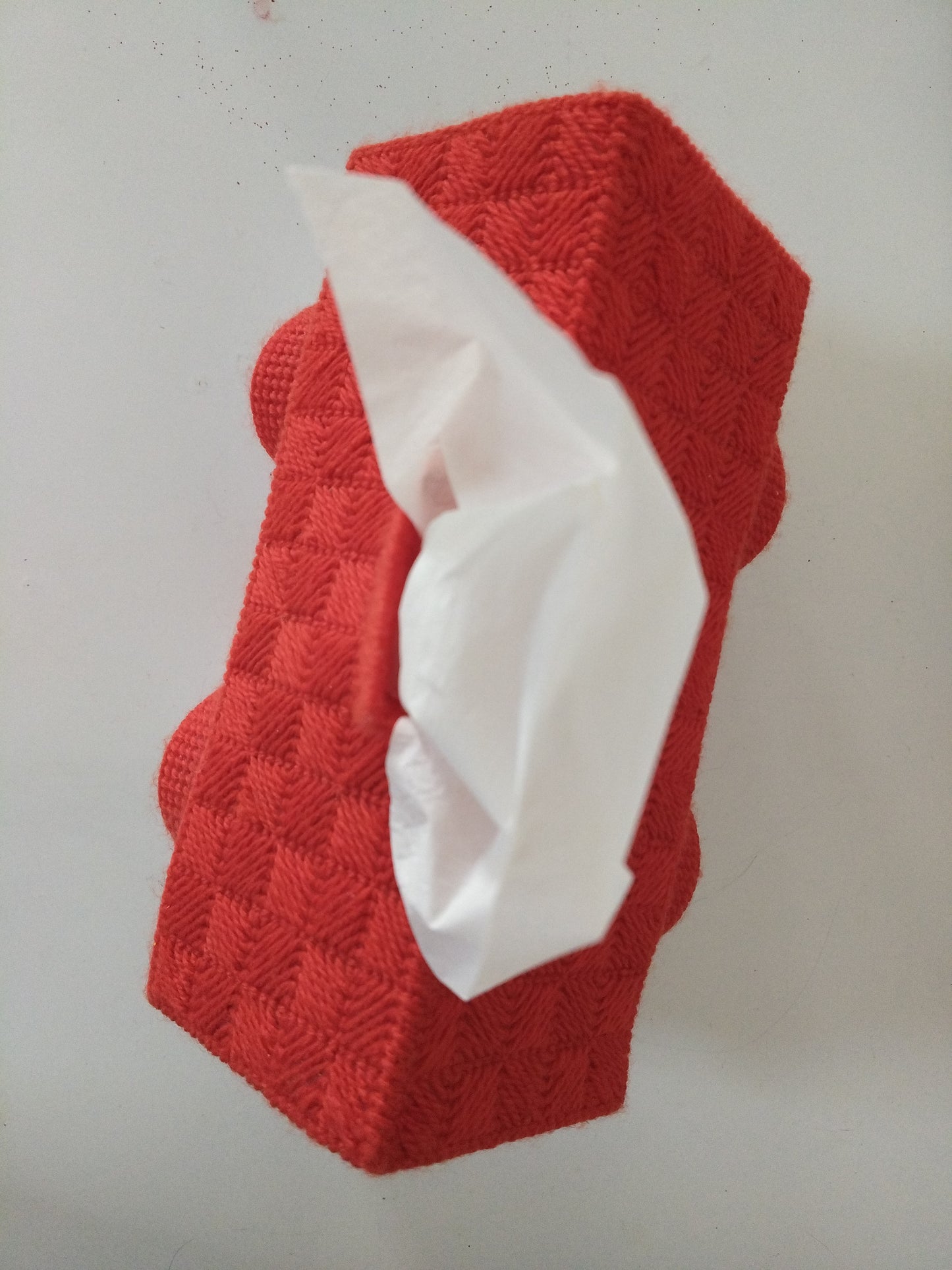 Housse pour boîte de mouchoirs de Noël en canevas