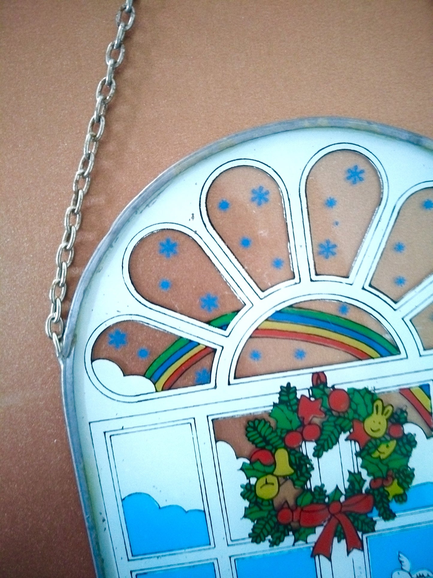 Vitrail mural de Noël