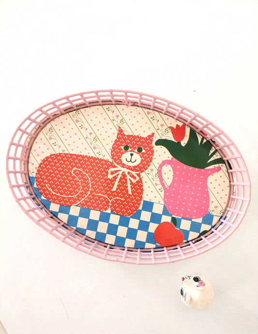 Petite corbeille métallique 😻
