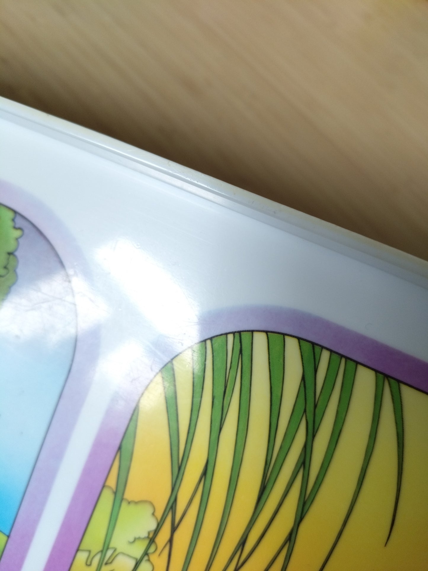 Plateau "les quatre saisons" en plastique par Tupperware 80's