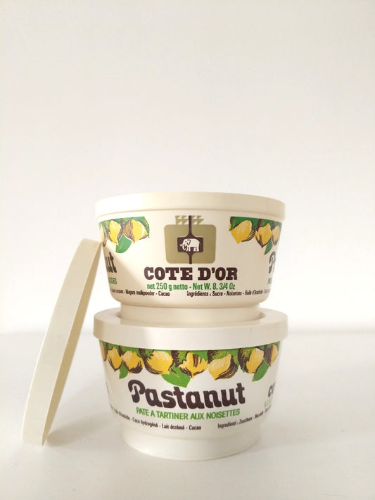 Ancienne boîte de pâte à tartiner aux noisettes Pastador Côte d'Or à l'unité - cetaitmieuxavant