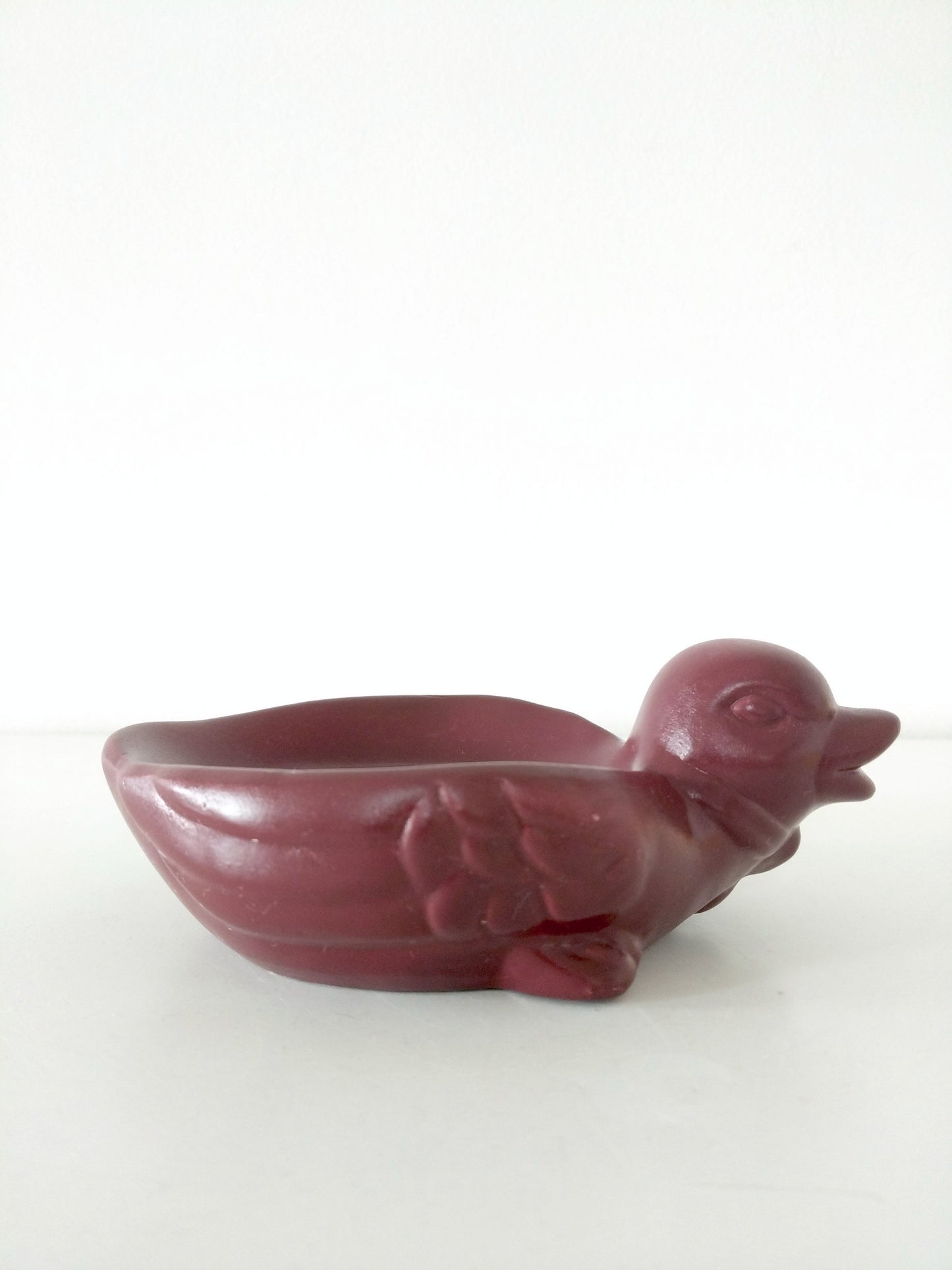 Vide-poches/ porte-savon canard en céramique