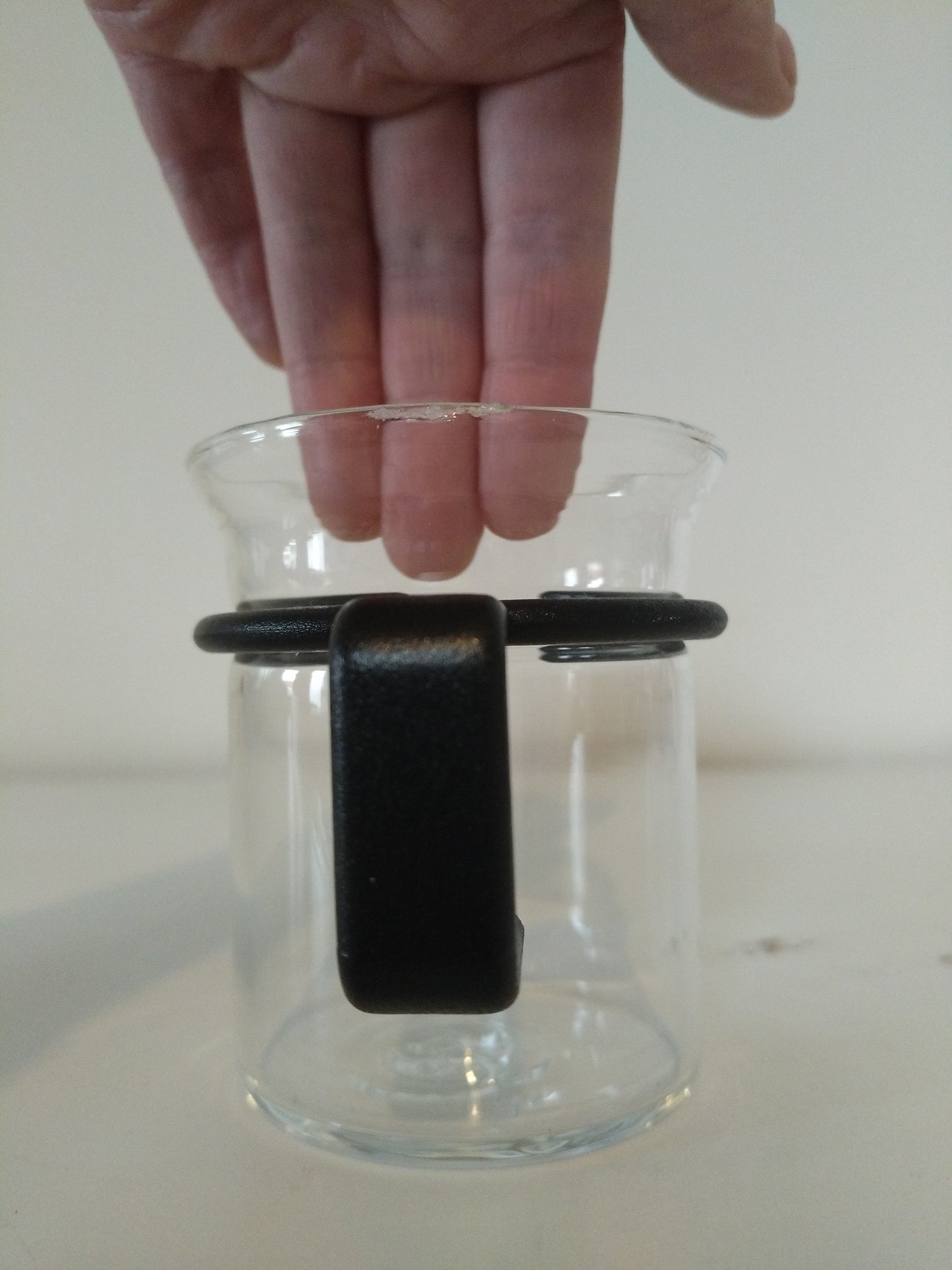 Ensemble de 4 tasses en verre + touillettes + sous-tasses en liège Bodum