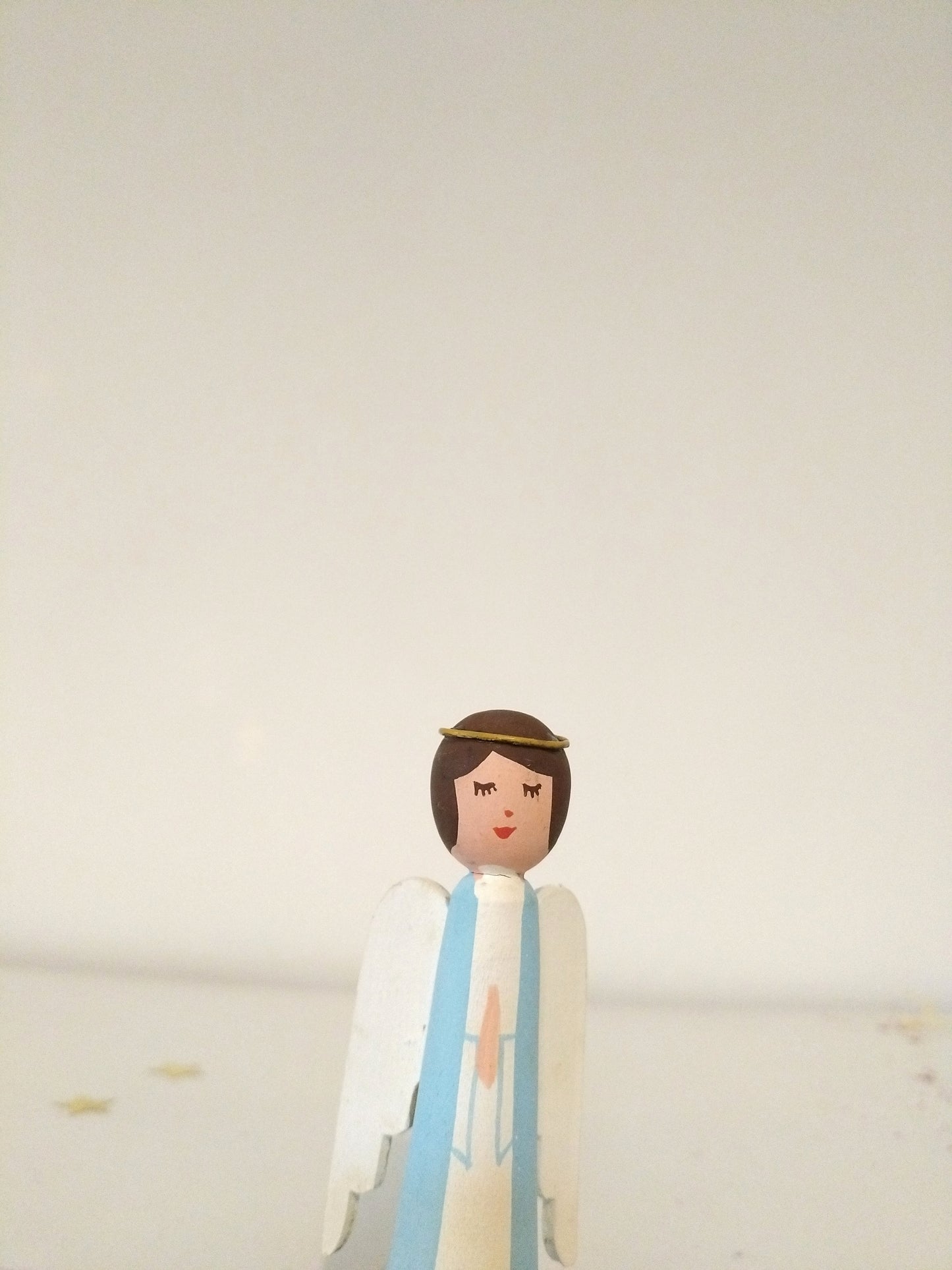 Bougeoir ange en bois Bo-Svensk Hemslöjd Suède Sweden à l'unité