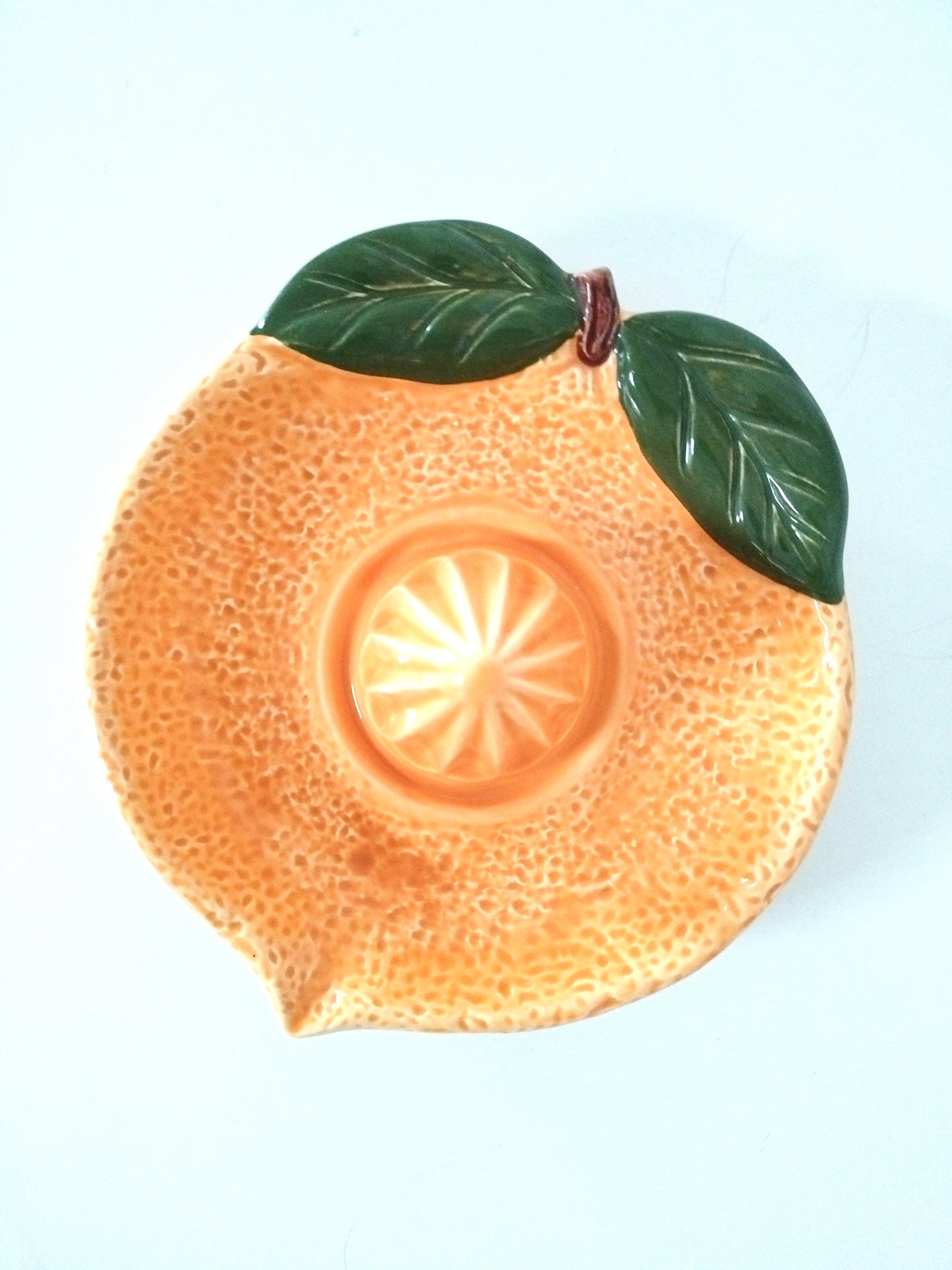 Presse-agrumes orange en céramique made in Portugal
