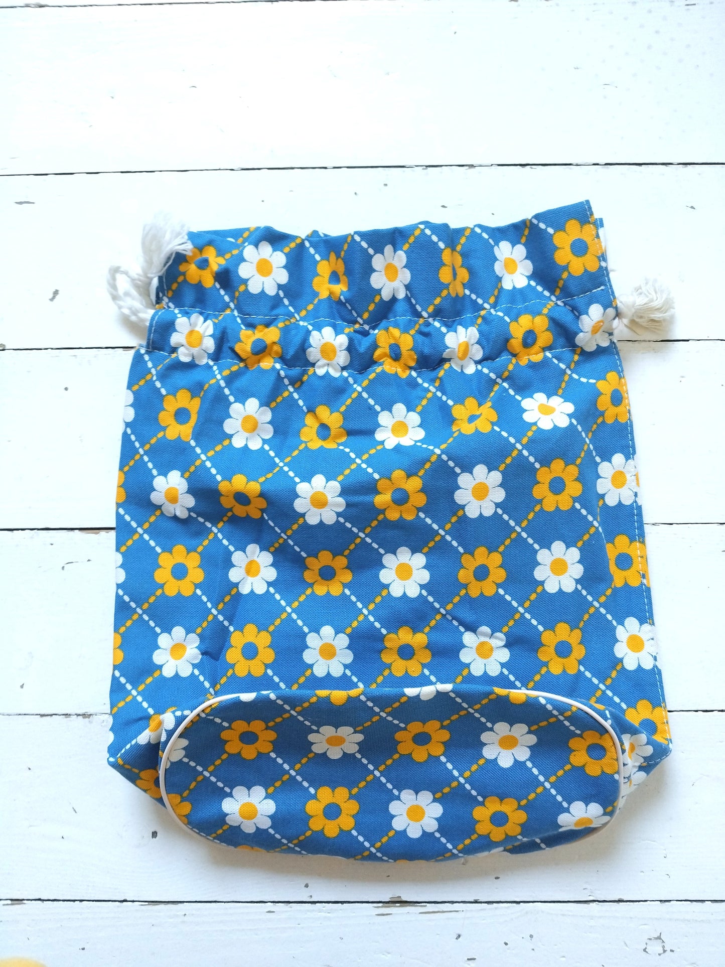 Sac/ grande pochette en tissu flower power