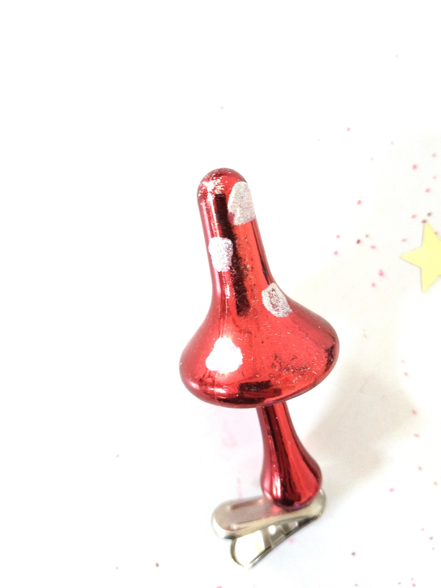 Ensemble de 5 champignons de Noël à pinces