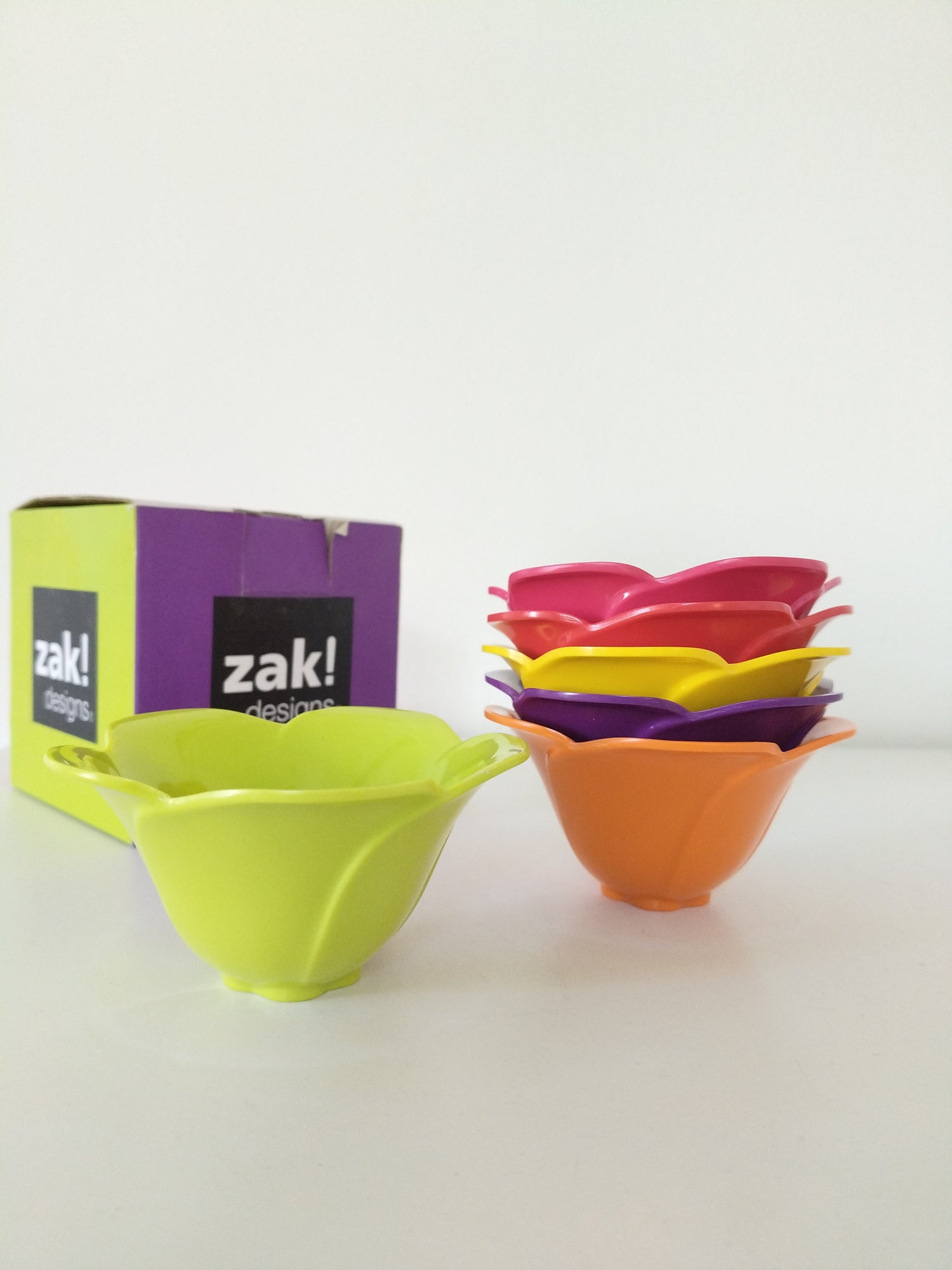 Ensemble de 6 petits bols/ coupelles fleur Zak! Designs Rosy - cetaitmieuxavant