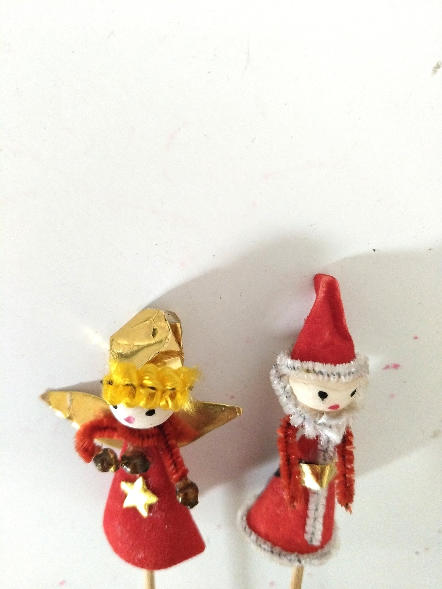 2 anciennes piques décoratives de Noël (4 duos disponibles)
