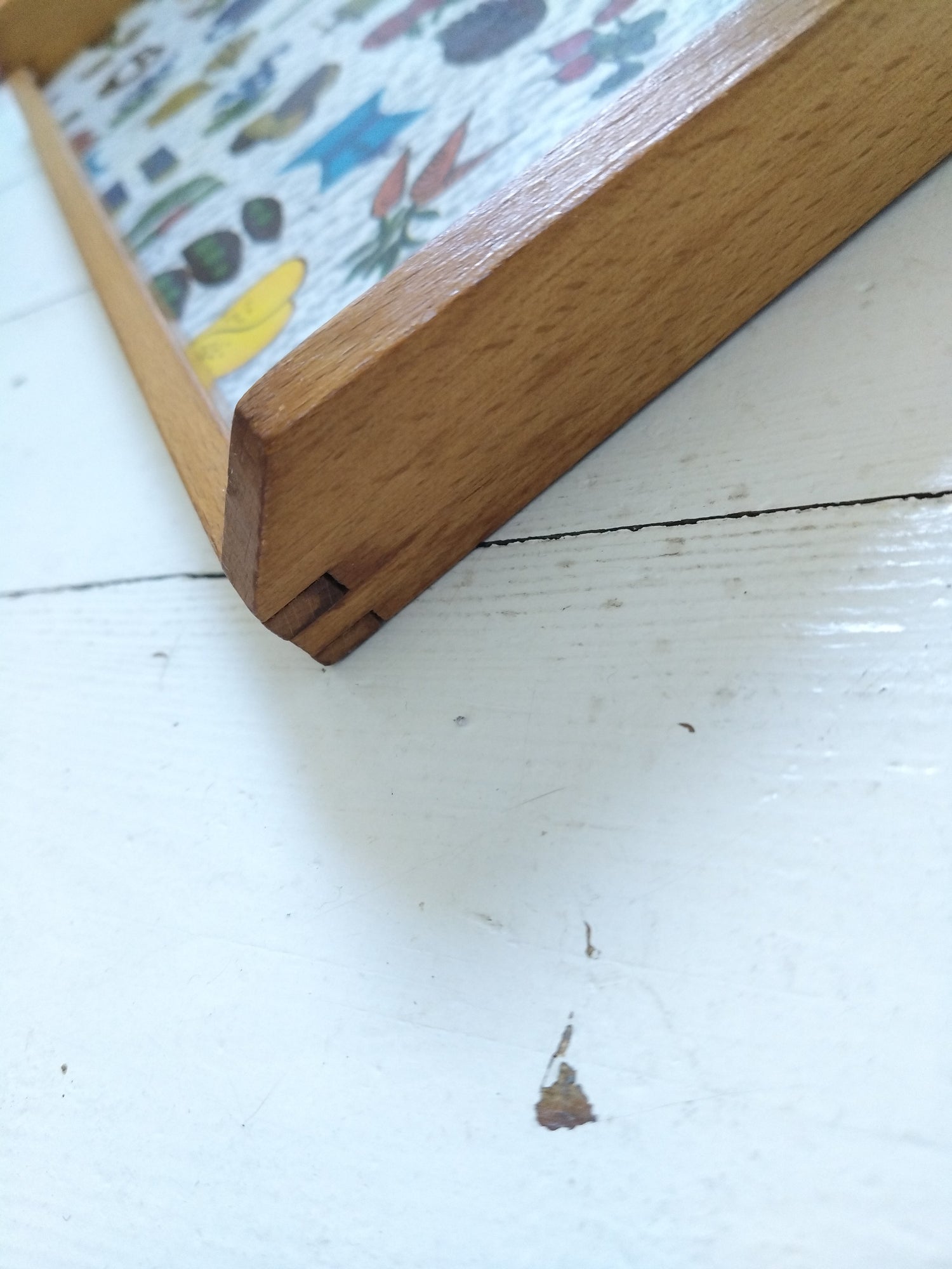 Plateau bois et plastique mélaminé 60's - cetaitmieuxavant