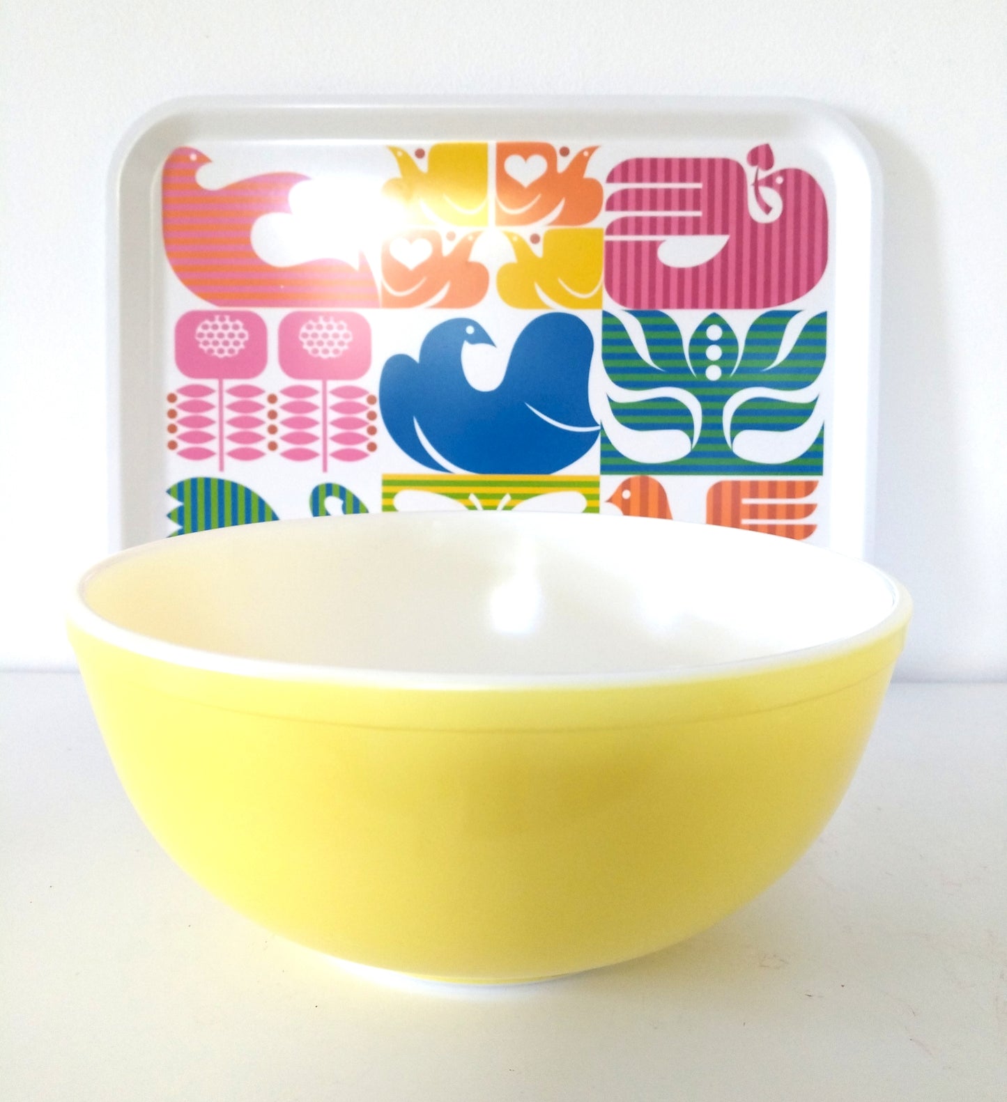 Gros bol mélangeur Pyrex USA jaune
