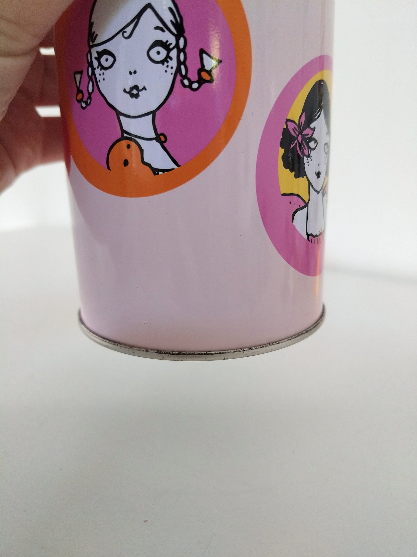 Pot à stylos/ crayons/ pinceaux métallique Corinne Cobson 90's