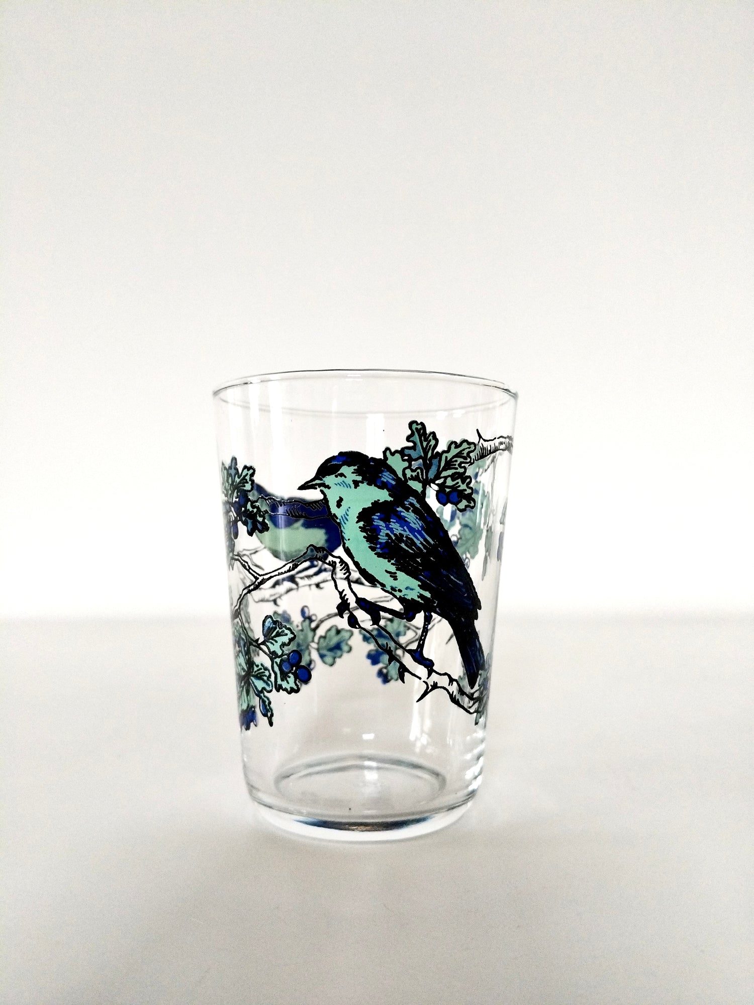 Petits verres à eau décor oiseaux - cetaitmieuxavant