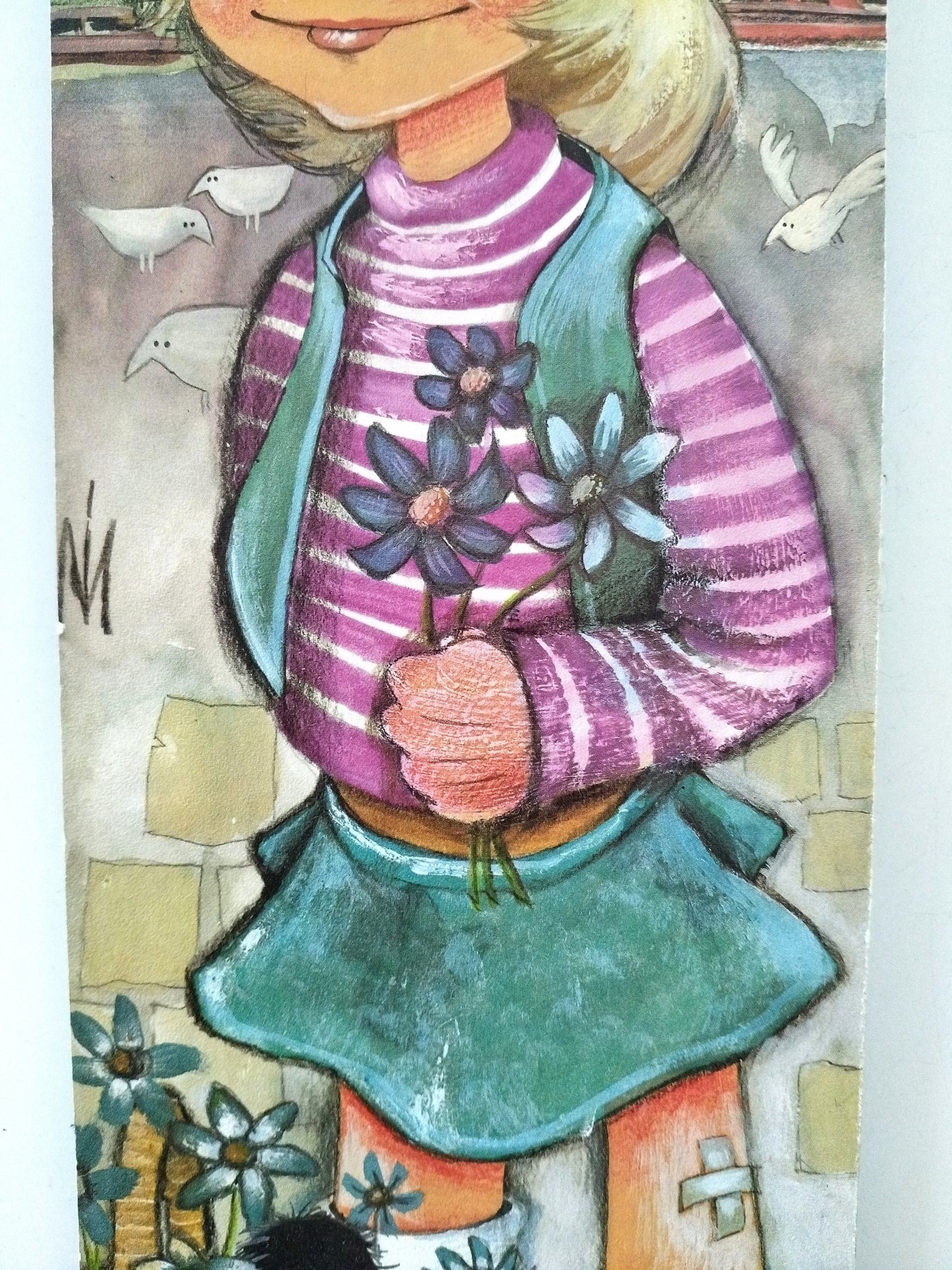 Illustration murale sur bois