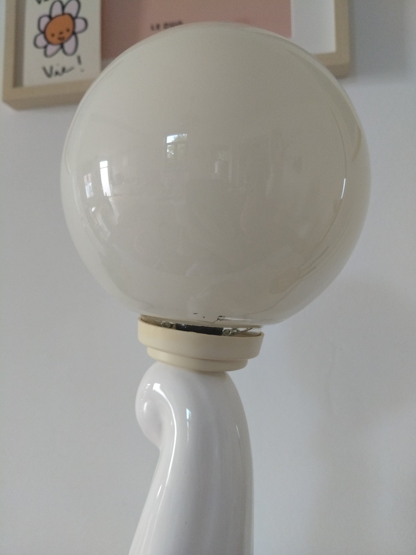 Grande lampe éléphant vintage  en céramique