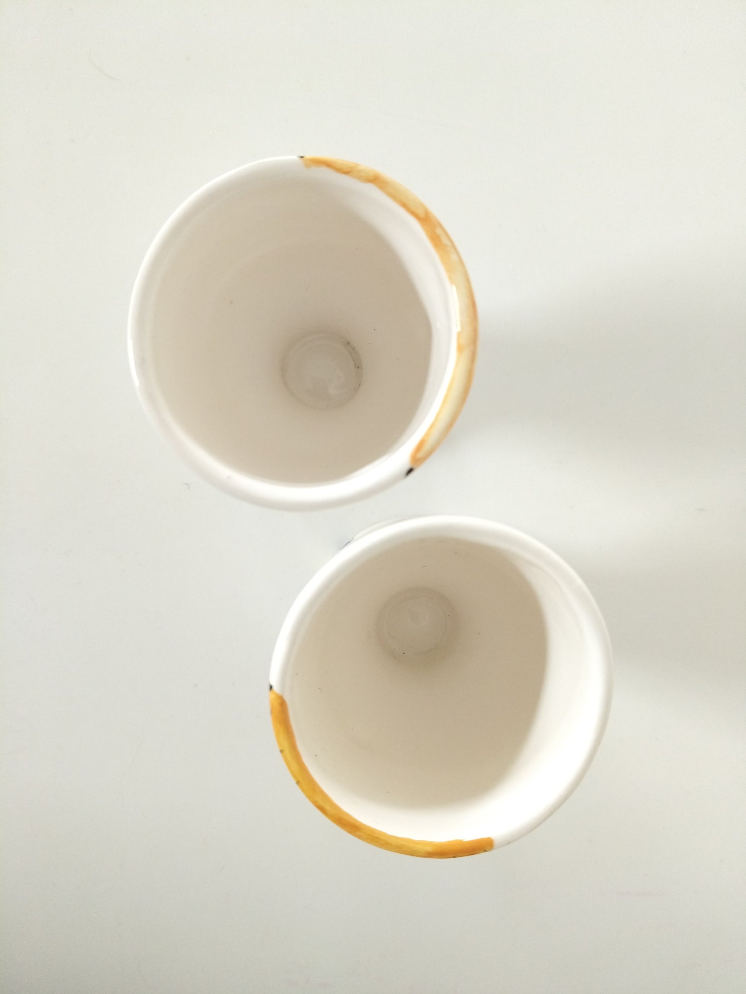 Duo de coquetiers en céramique L Dake & Zn Amsterdam - cetaitmieuxavant