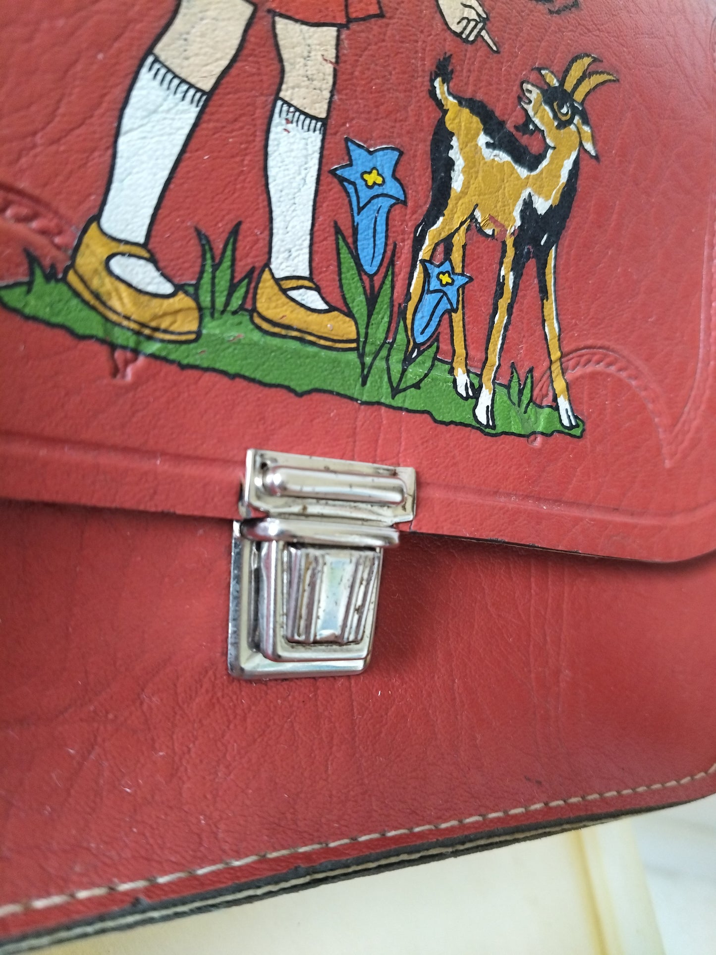 Petit sac bandoulière simili cuir 60's