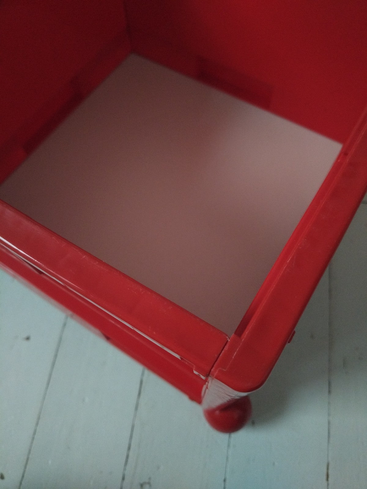 Box de rangement à roulettes en plastique Ikea Märd 90's