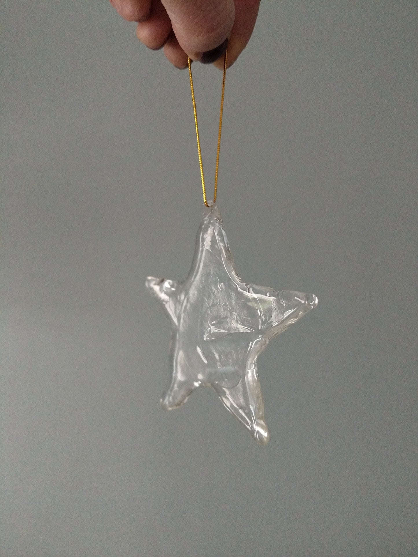 Ensemble cœur, sapin et étoile en verre Ikea Väntan 1999