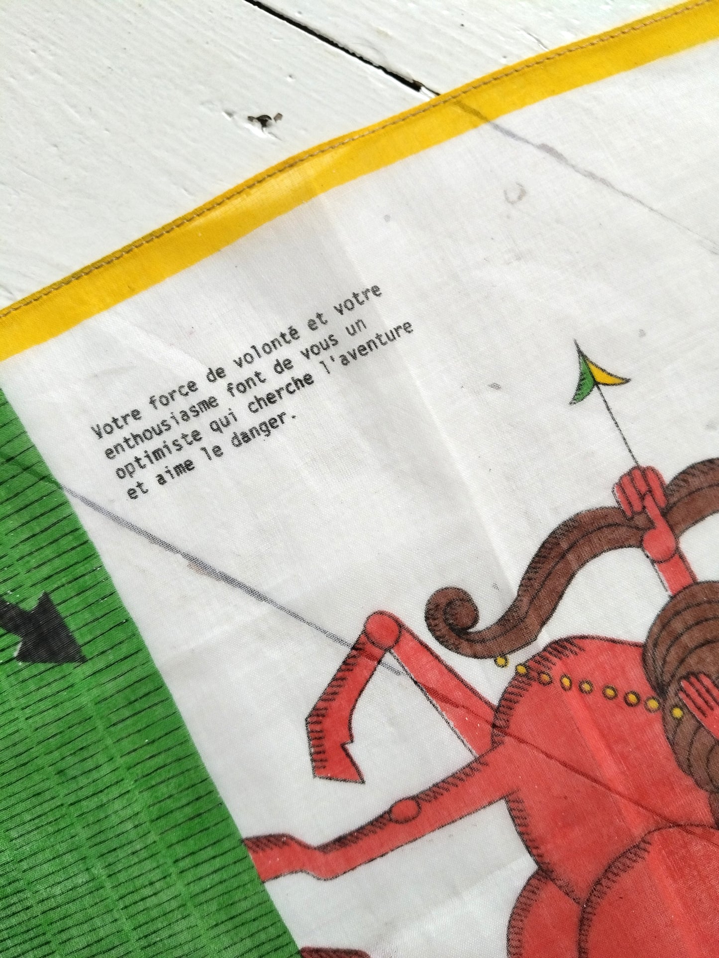 Mouchoir de poche en coton Sagittaire