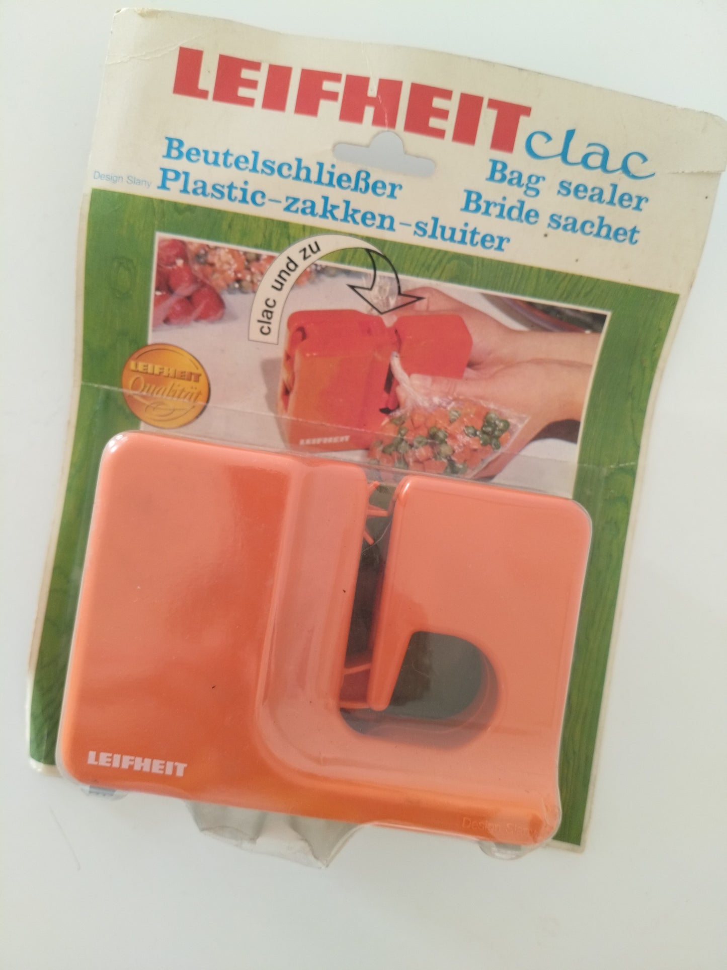 Distributeur d'adhésif pour sachets de conservation/ congélation Leifheit design Slany