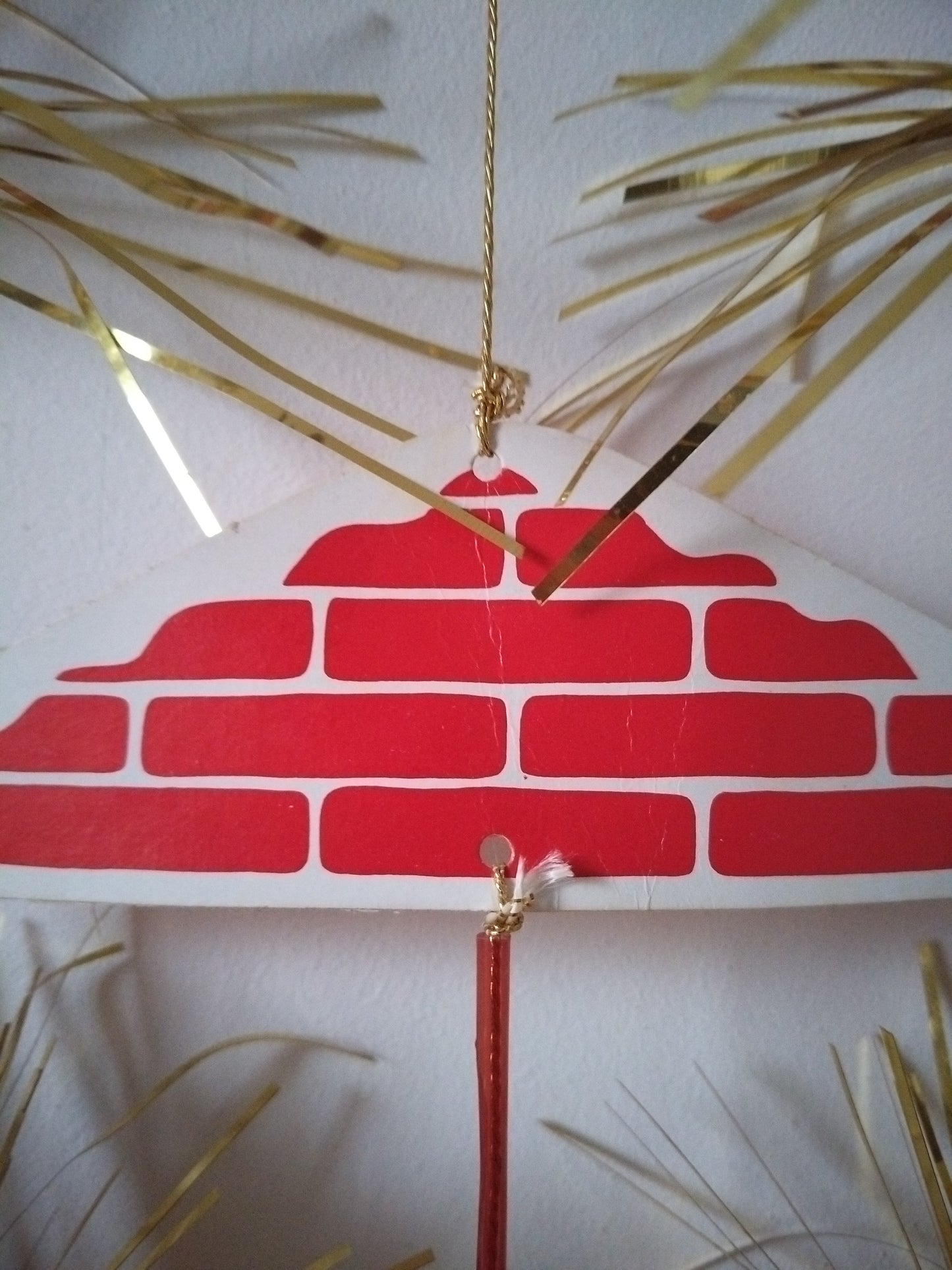 Mobile de Noël cartonné vintage