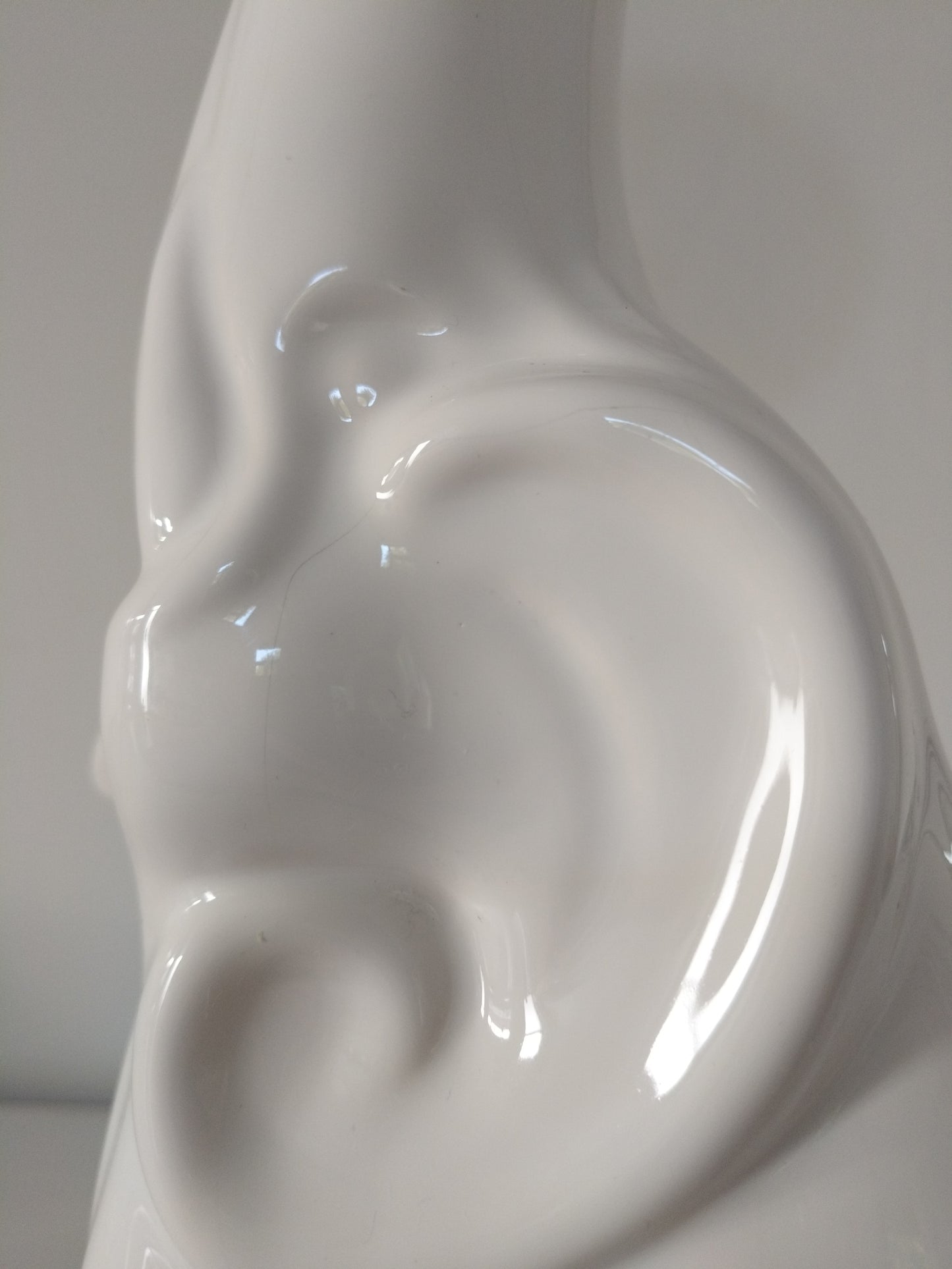 Grande lampe éléphant vintage  en céramique