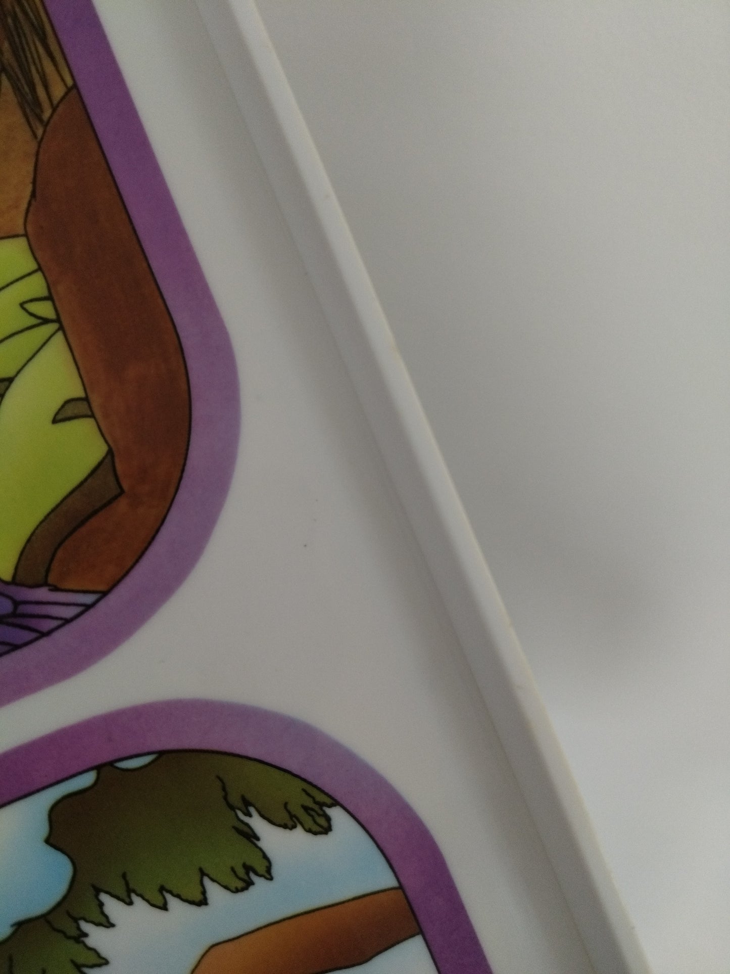 Plateau "les quatre saisons" en plastique par Tupperware 80's