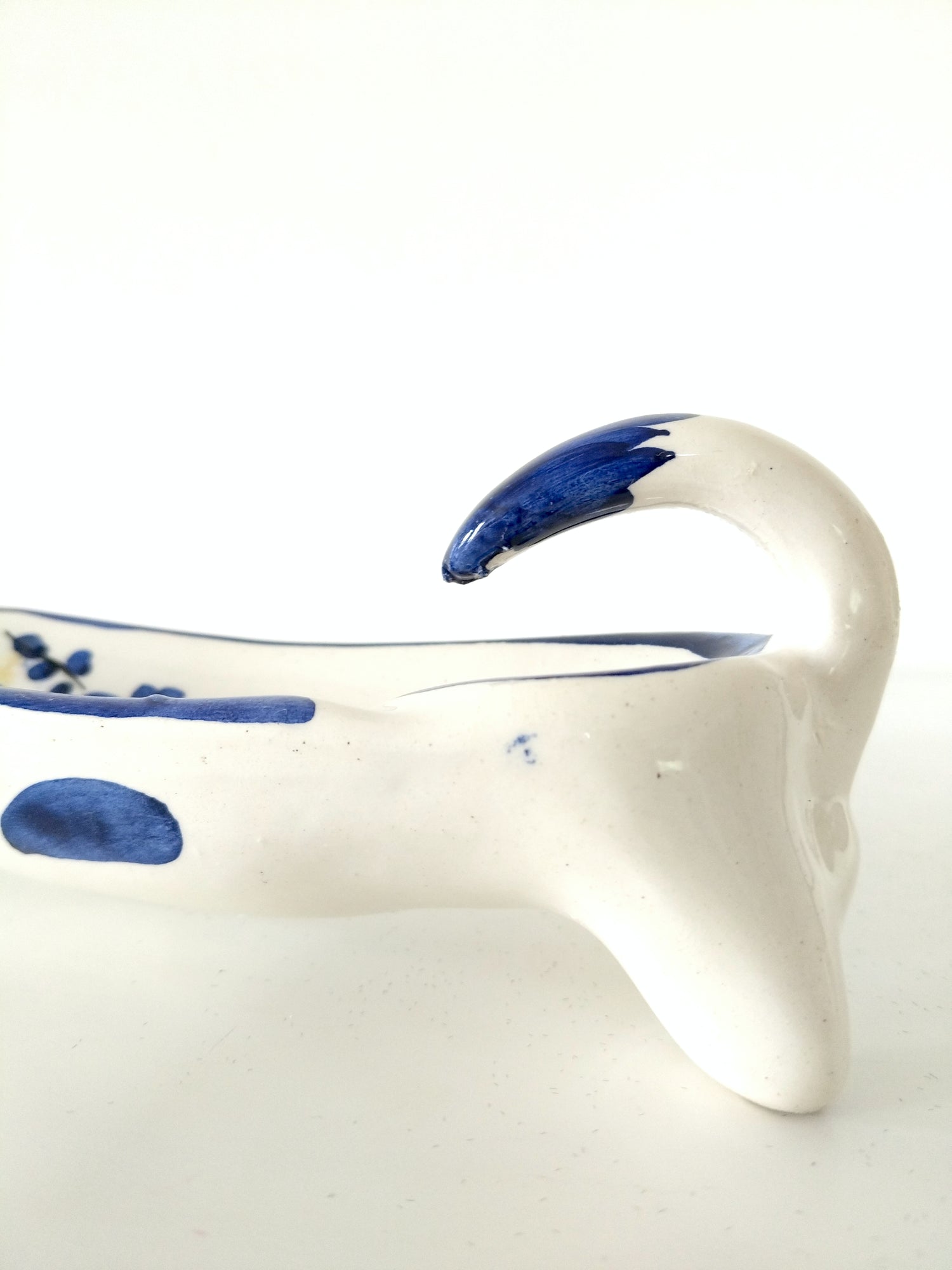 Cendrier/ vide-poches/ porte-bijoux chien saucisse teckel en céramique - cetaitmieuxavant