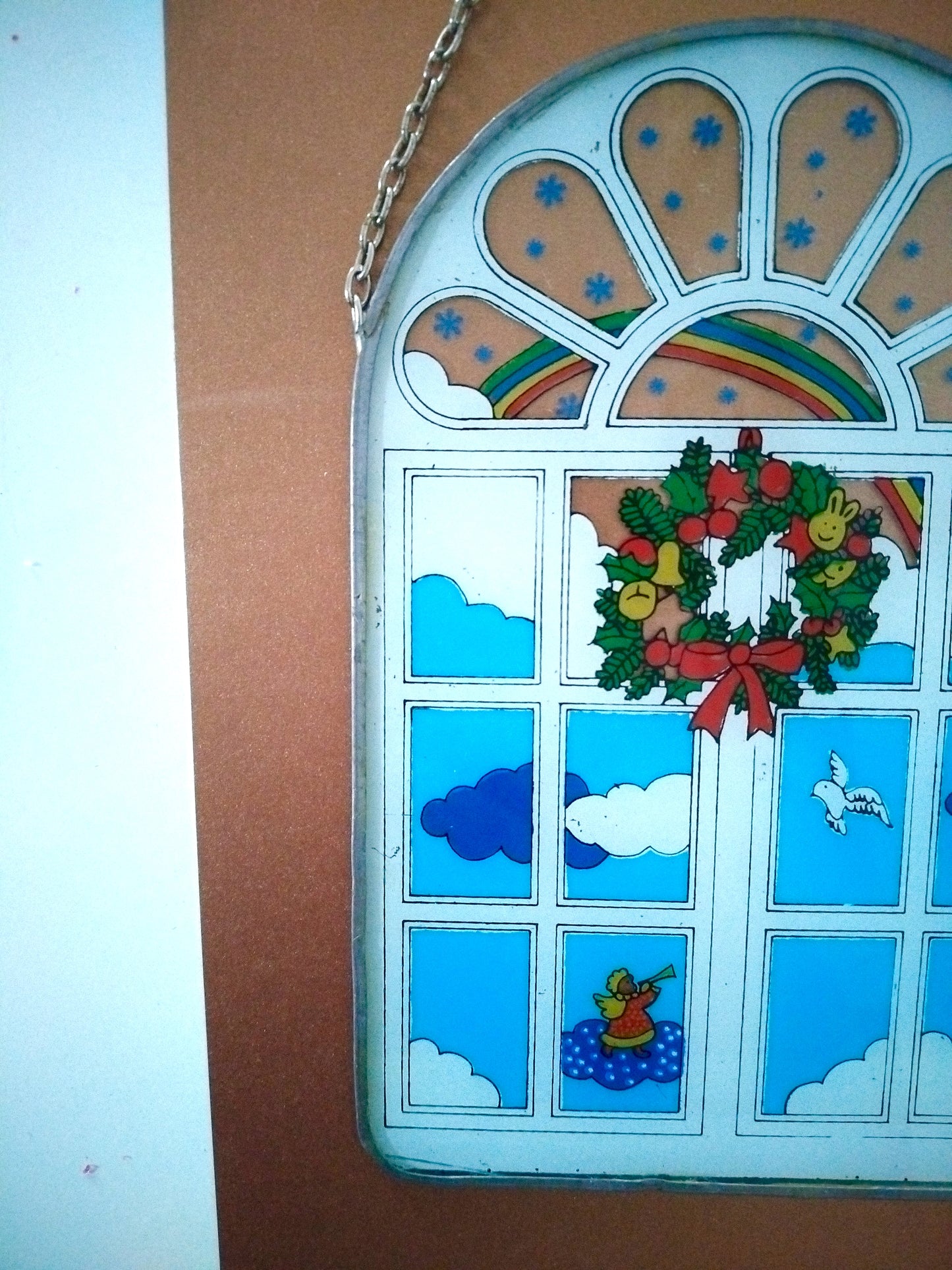 Vitrail mural de Noël