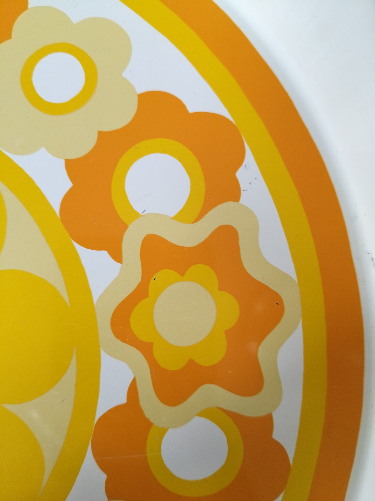 Plateau métallique rond Lollipop J.R.M design by Ian Logan England