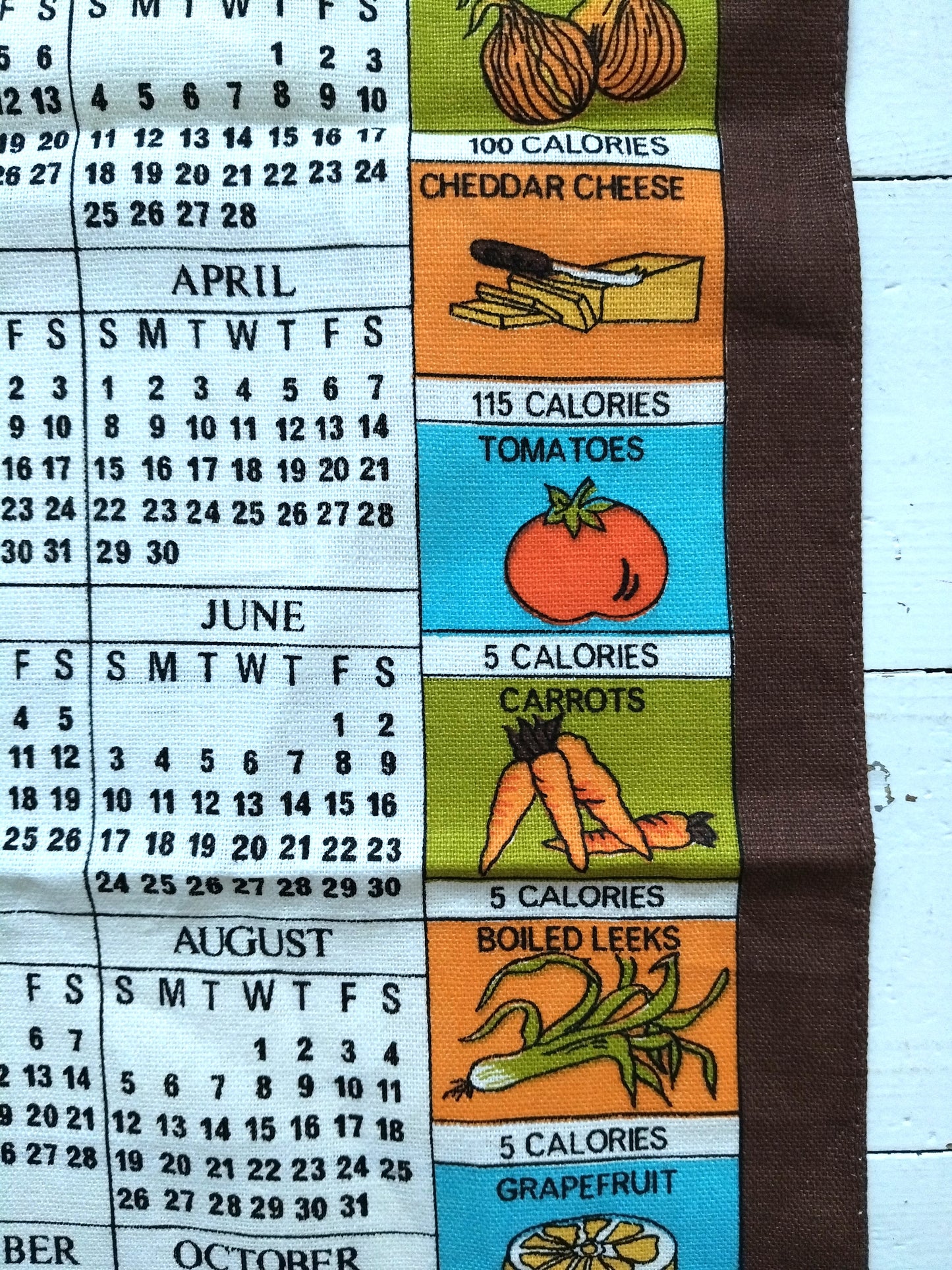 Calendrier en tissu 1979 Irish cabin Irlande