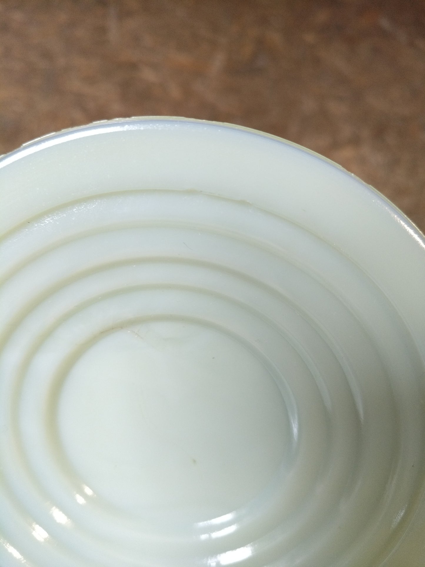 Ensemble tasse et soucoupe en opaline mint Belgique