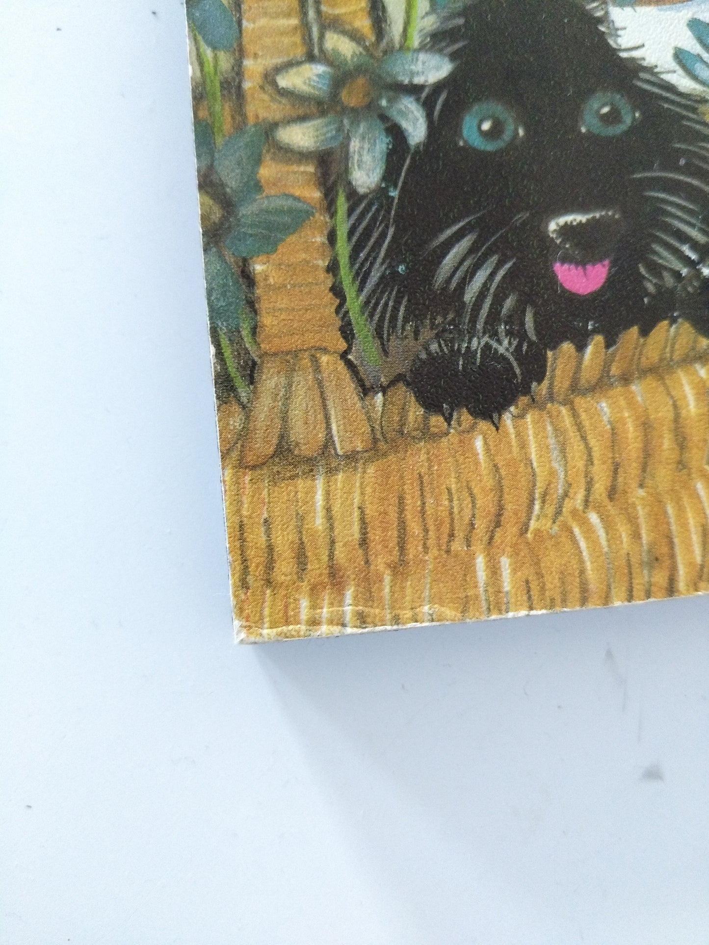 Illustration murale sur bois